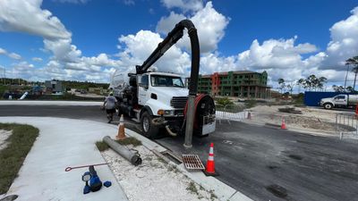 New Construction Storm Drain System Cleaning