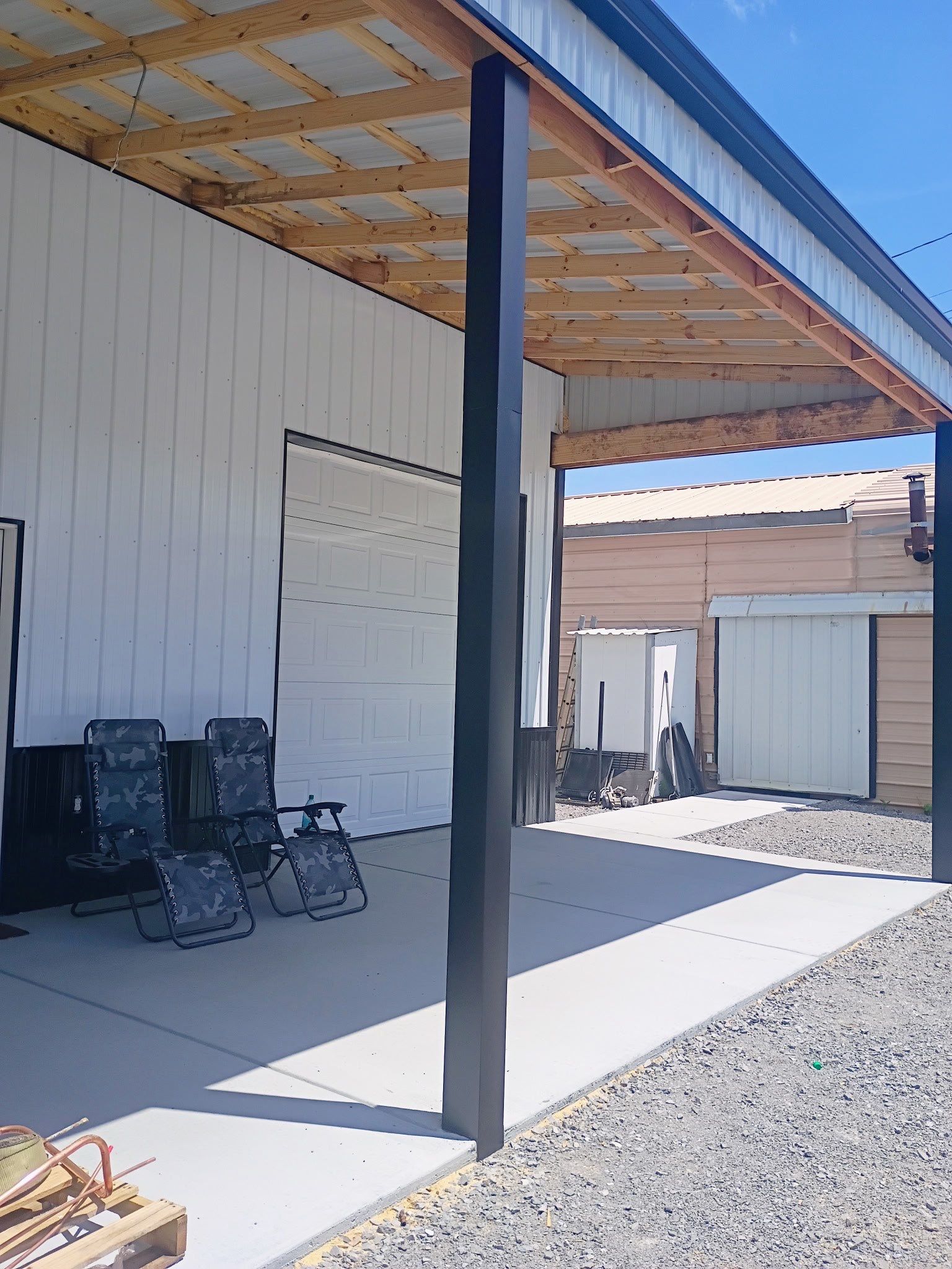 Post Wrap with Metal by Undersun Roofing 