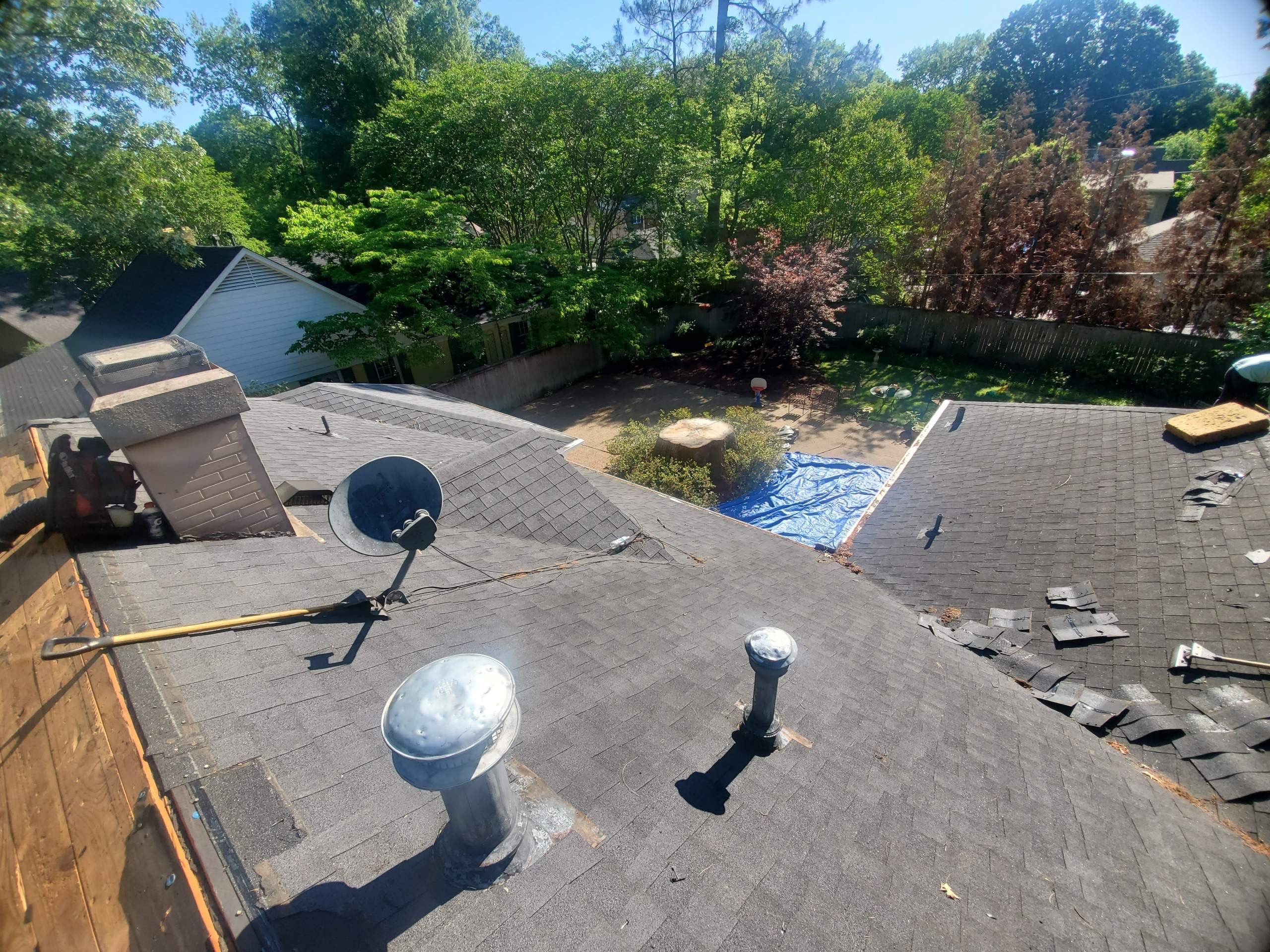 East Memphis Home Roof Replacement Featuring Pewter Gray GAF Timberline HD Shingles by Revival Roofing Services