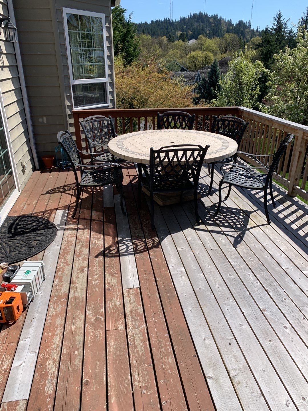 Deck Restoration using Armstrong-Clark Sierra Redwood by Paul Schopp