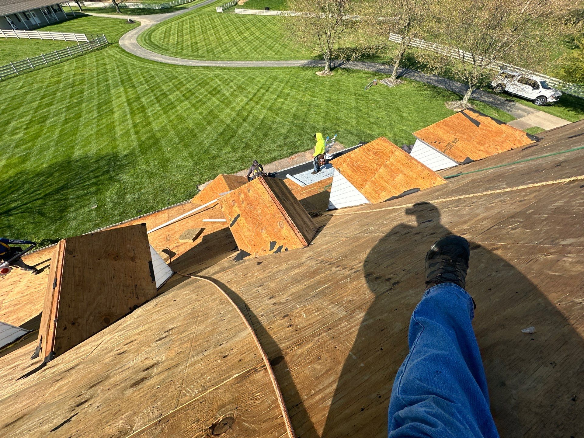 Residential Roofing Installation using Timberline HDZ Shingles - Barkwood by RoofX 