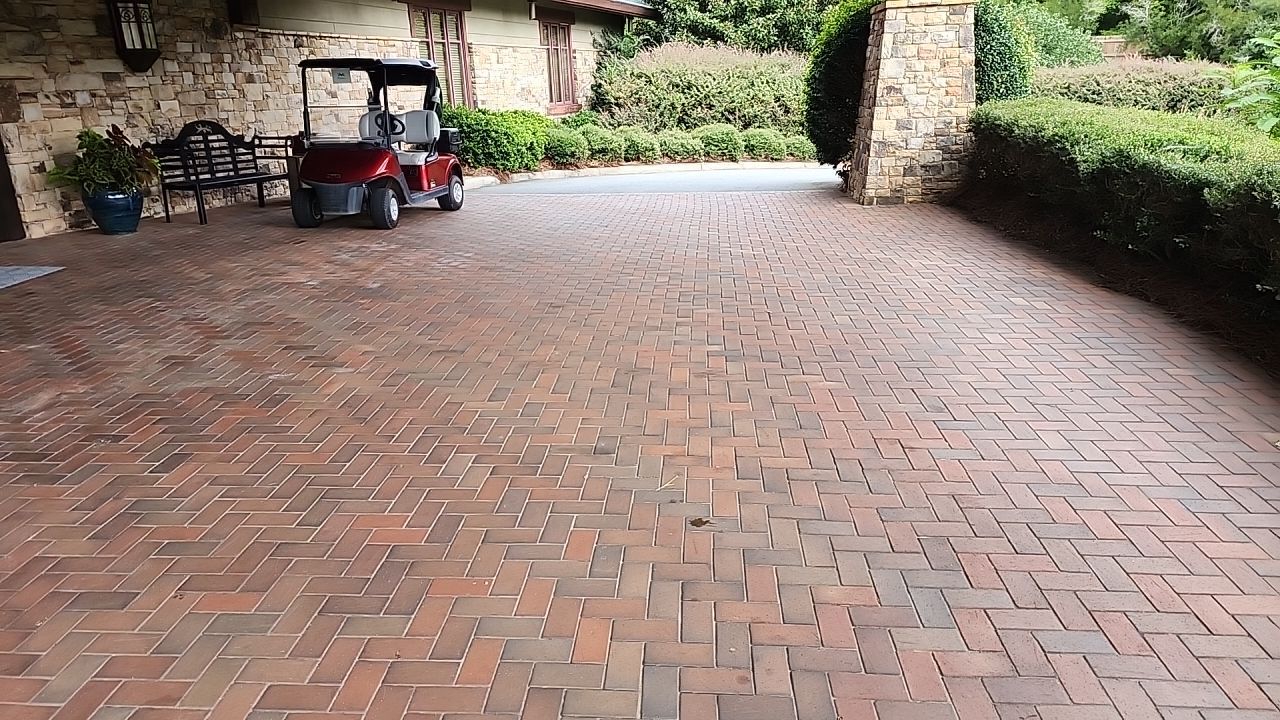 concrete Clean using cleaner by G&H Home Tech Pros LLC