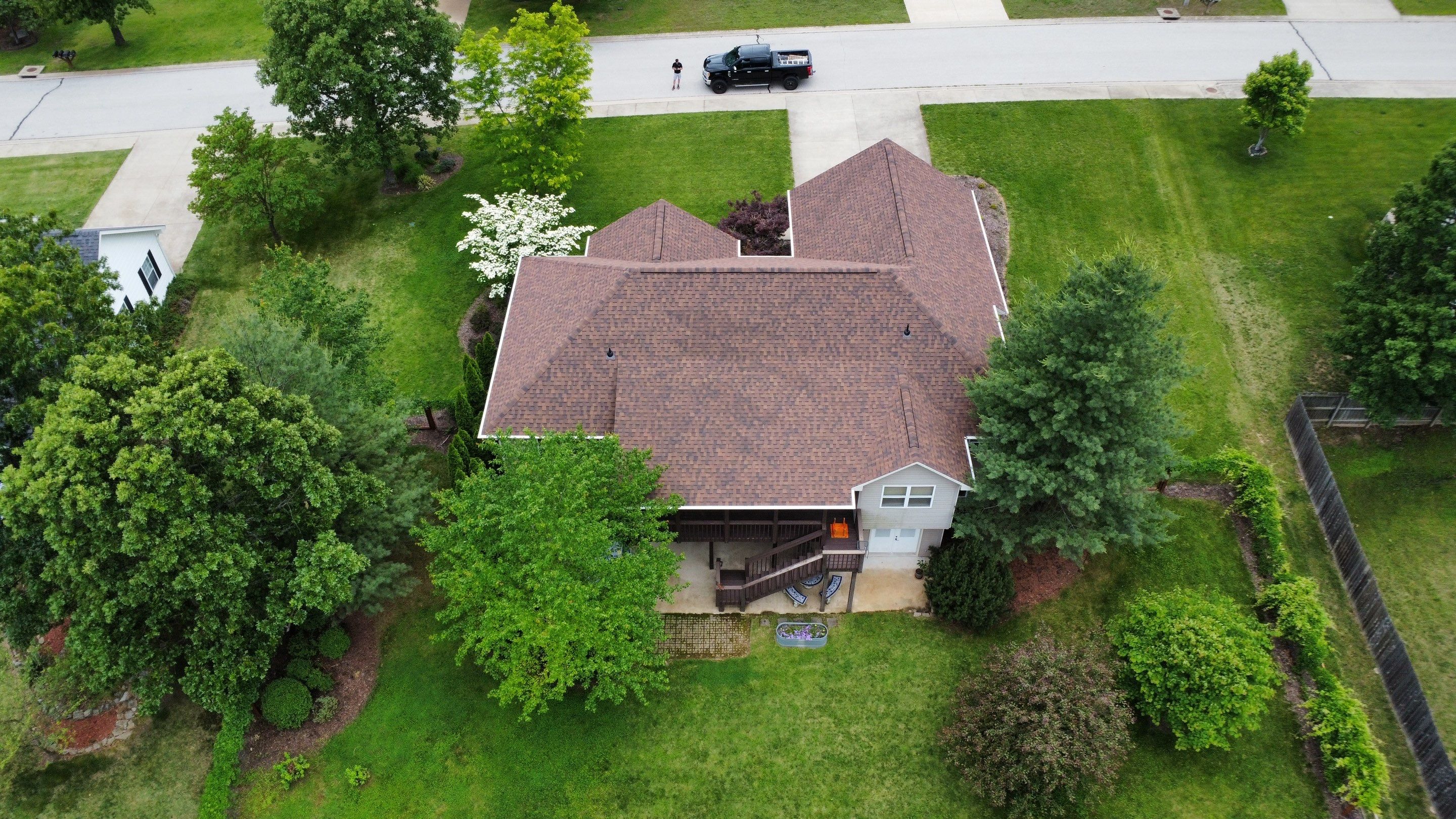 Residential Roofing Install - Chestnut Atlas StormMaster Shake W/ Scotchguard Shingles - Ivory Gutters & Downspouts  by Titan Commercial & Residential Roofing 