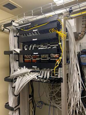 Structured cabling installation by CimaSolutions