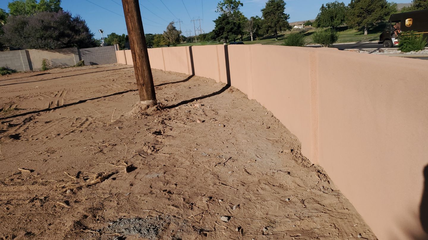 8' Commercial Block wall by Valley Fence Company