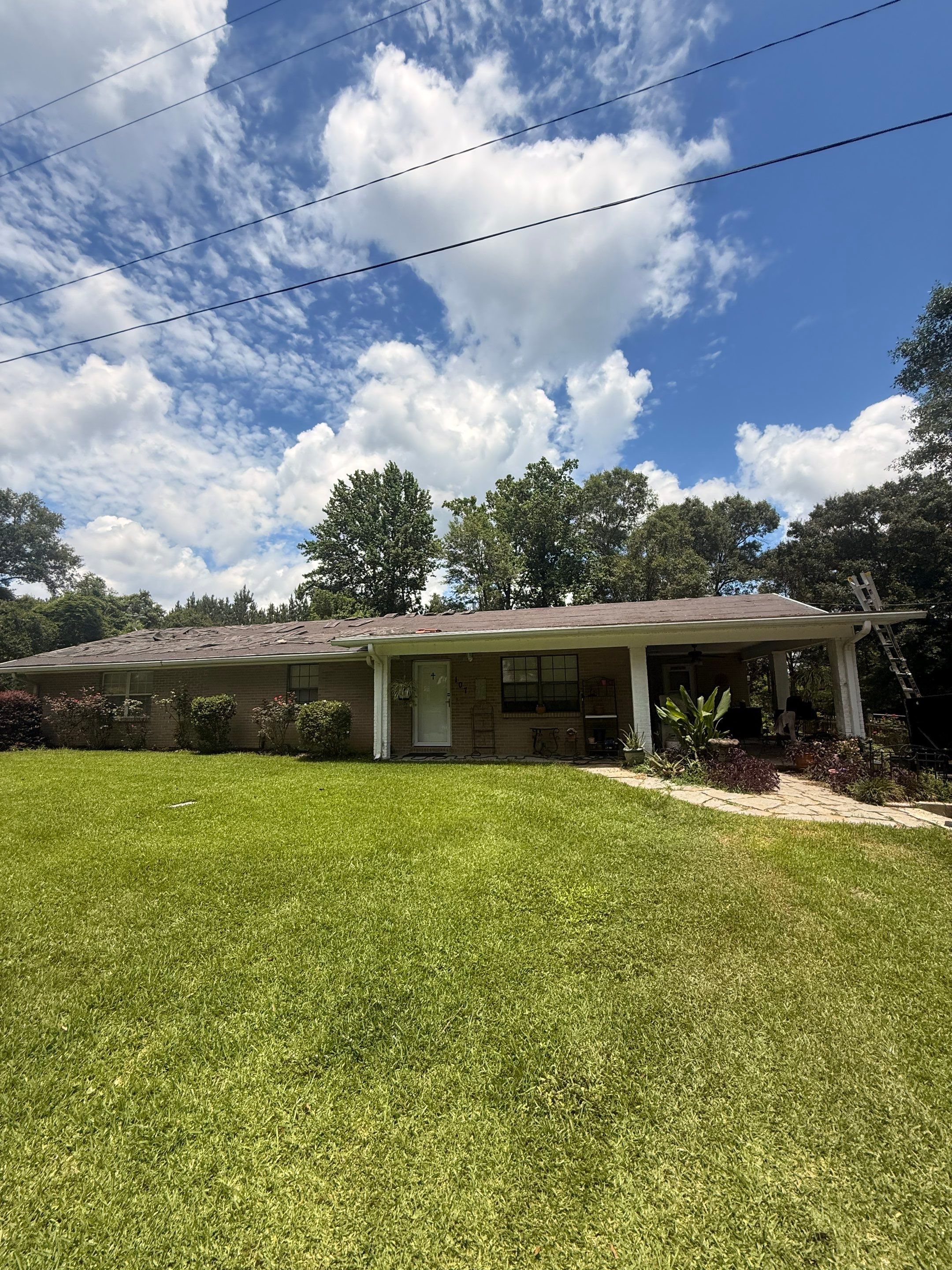 GAF HDZ Barkwood Shingle Roof Replacement - Poplarville, MS by Frontline Roofing