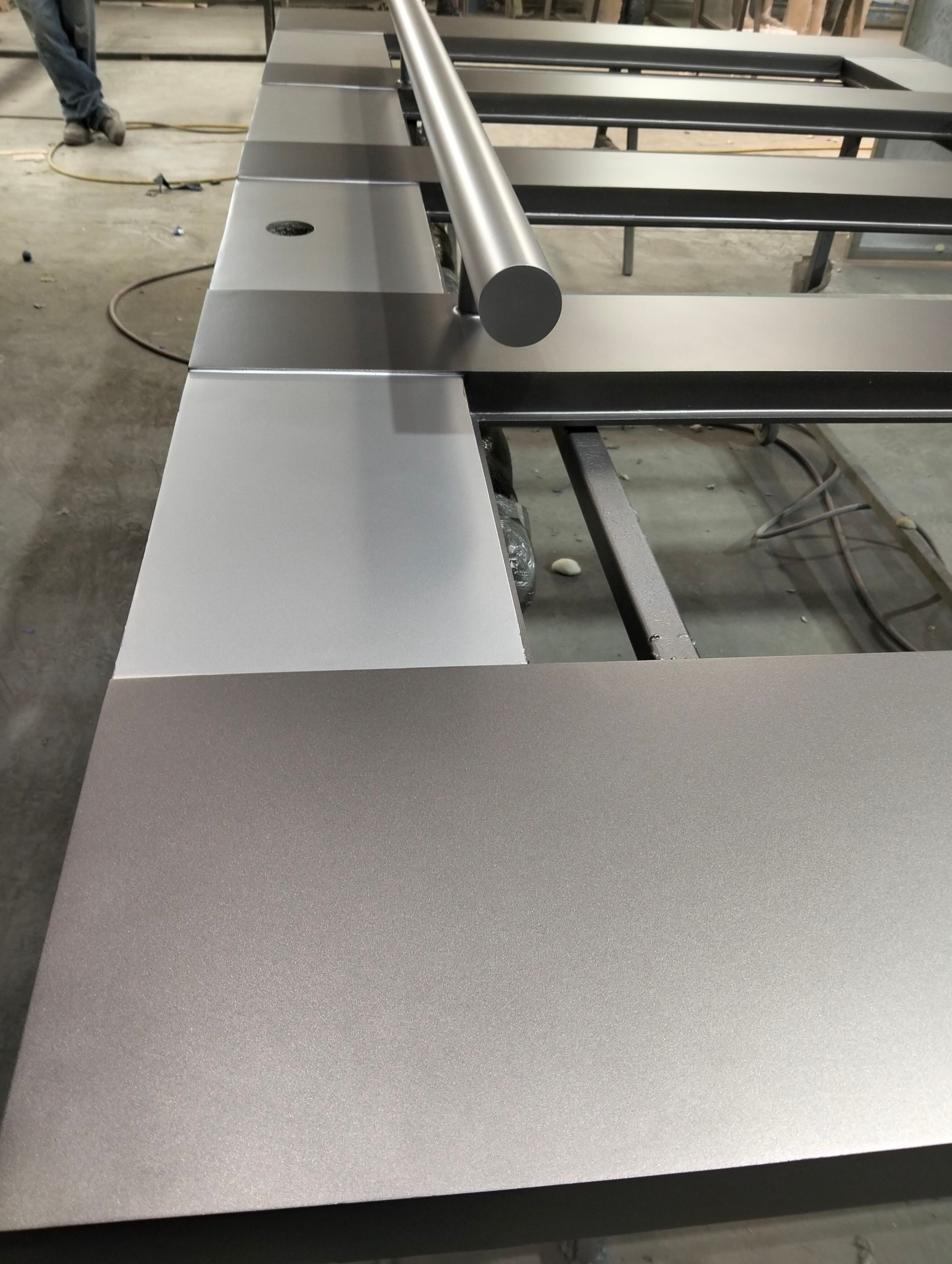 Modern Metal and Glass Entry Door Fabrication and Installation by Solara Custom Living