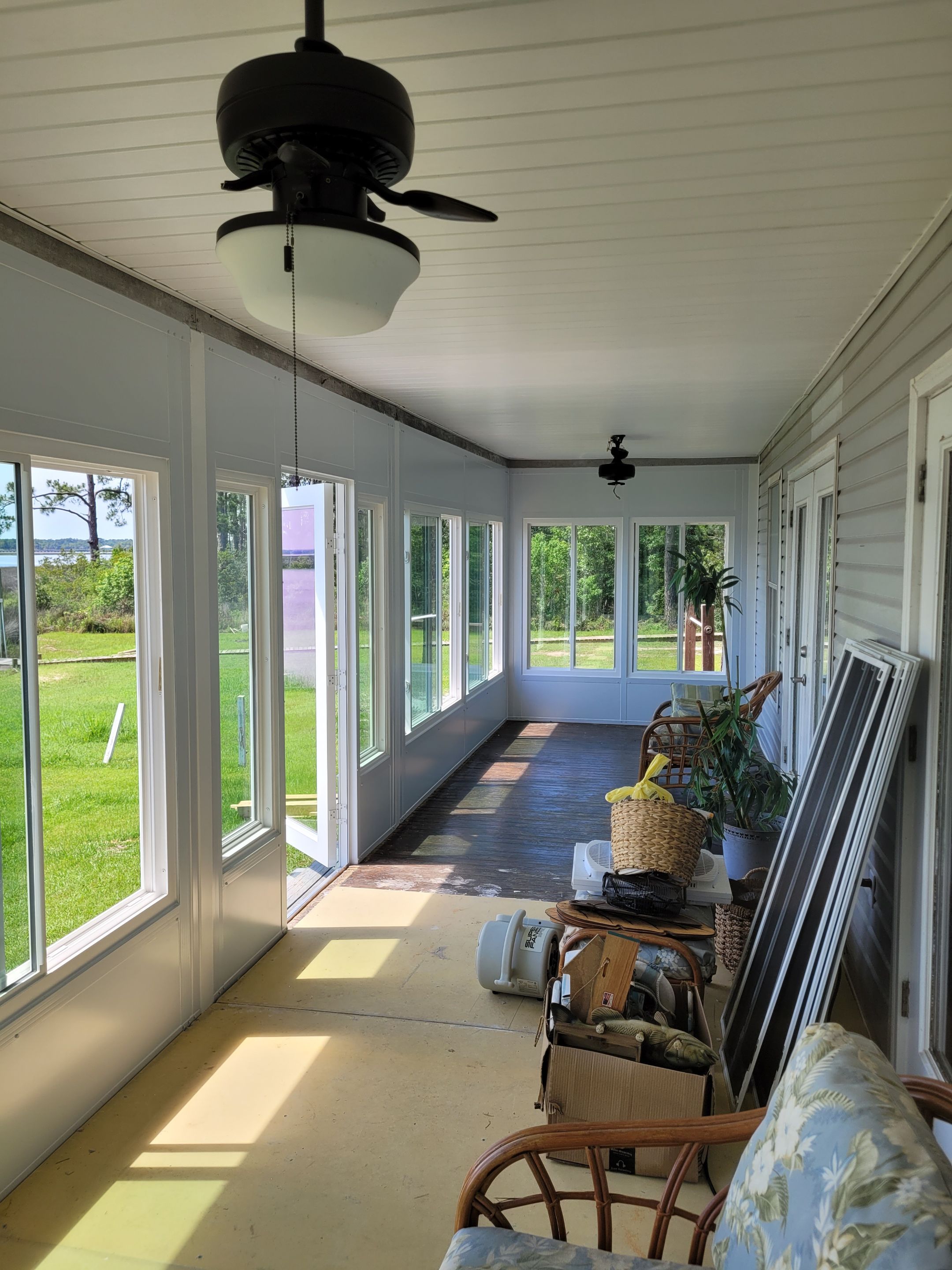 Glass Under w/Stairs in Milton by Titan Sunrooms