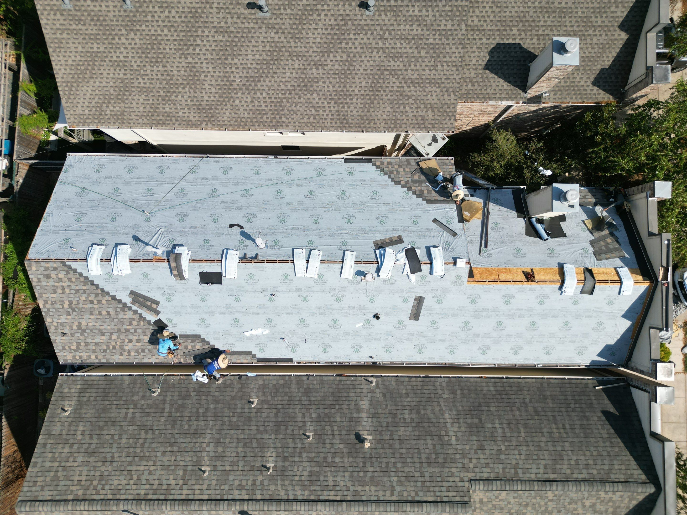 Residential Roofing Installation near Downtown by Core Four Roofing