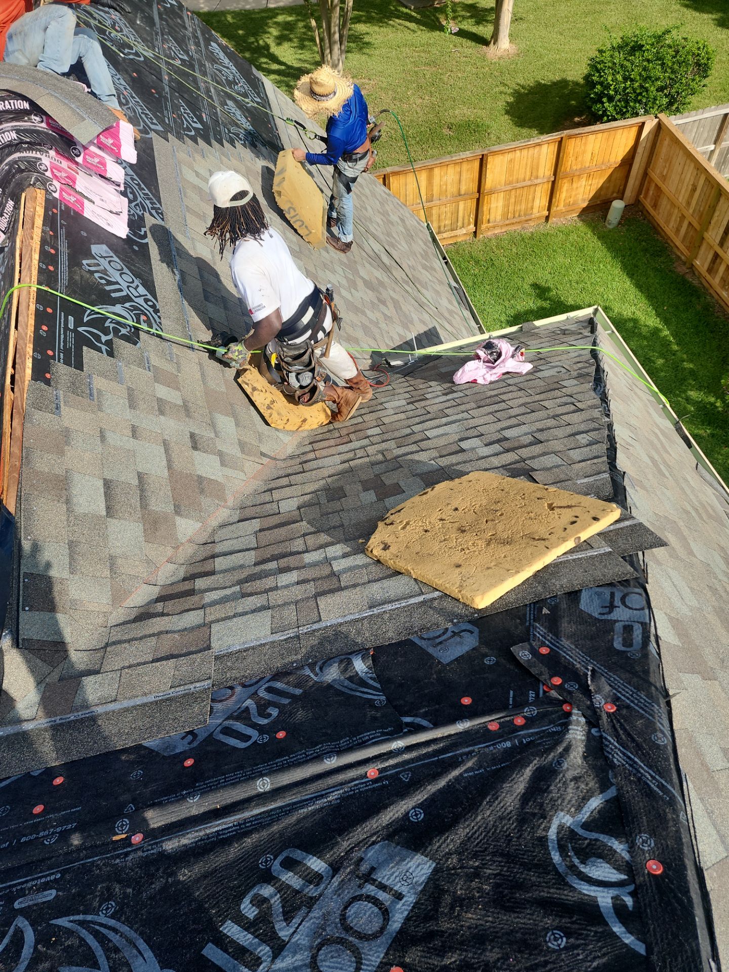 Residential Roofing Installation using Owen's Corning Duration (Lifetime) Shingles by Roof Repair Company