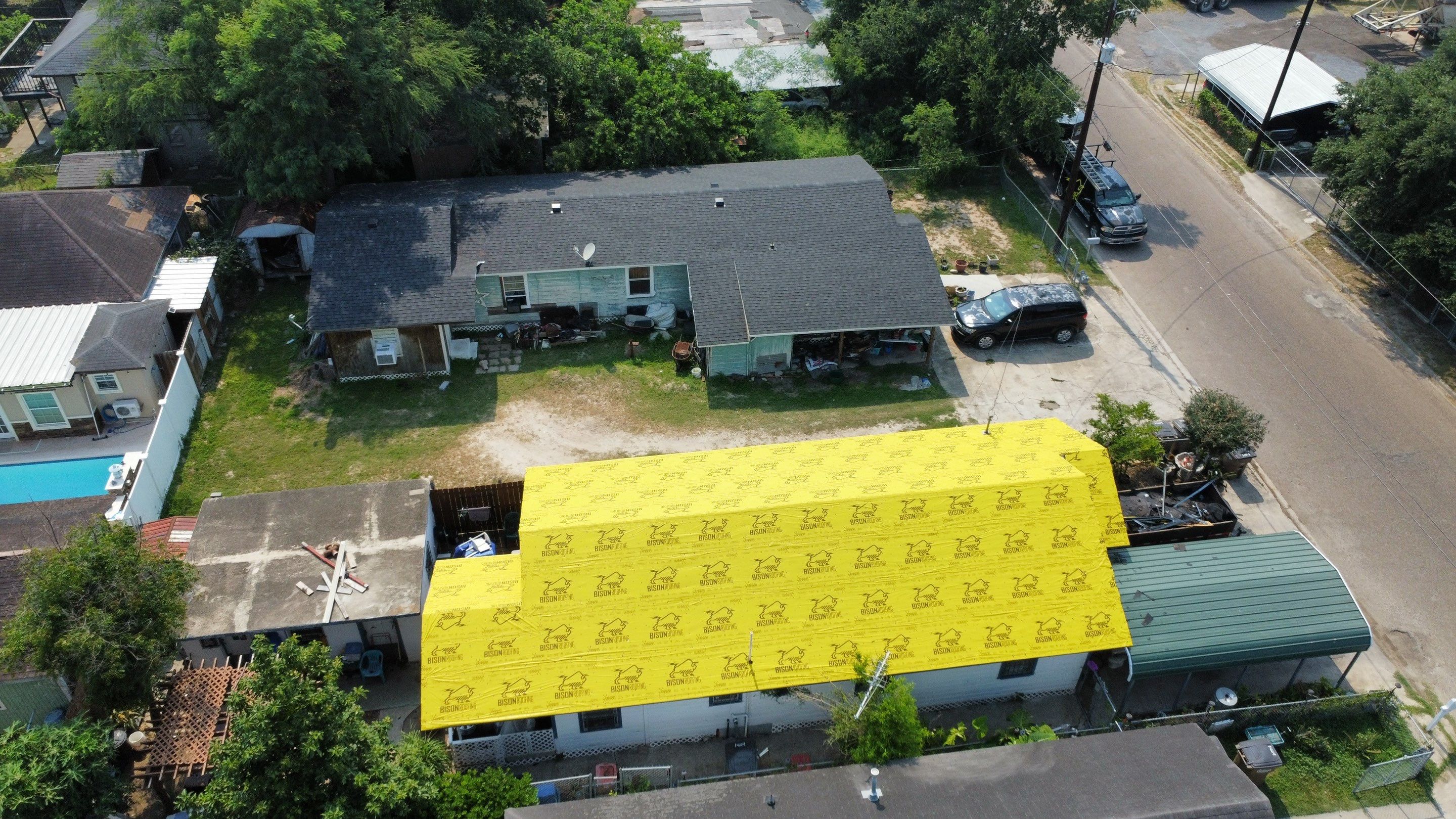 Project in Donna by Bison Roofing  