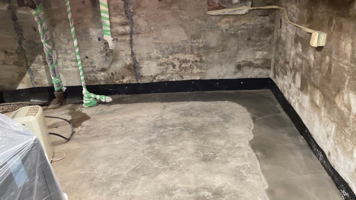 Interior Drain Tile & Foundation Crack Repair in Northeast Minneapolis by Waterproofing Northeast