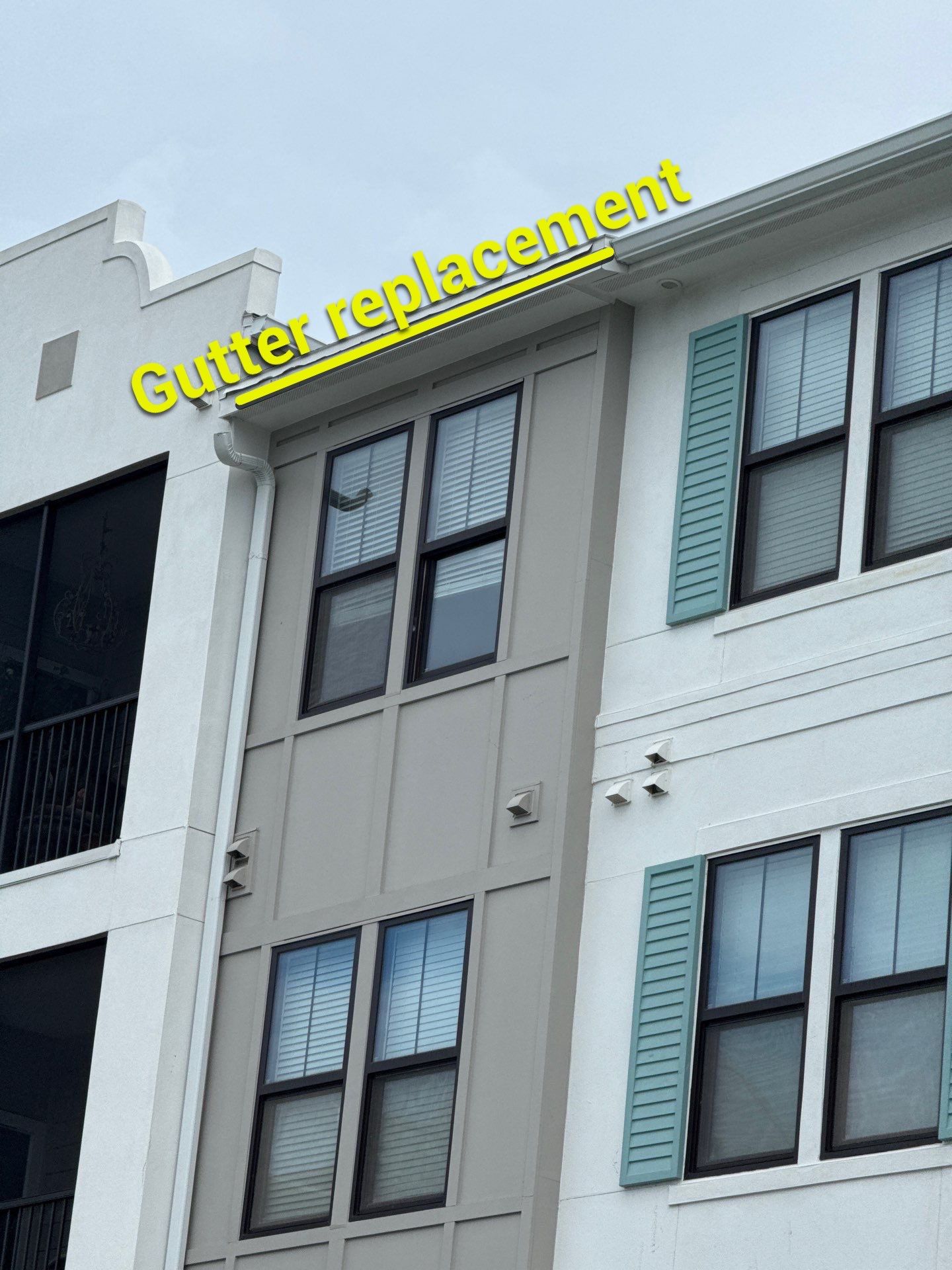 Replace gutter using gutter installation in Bradenton FL by Gutter Professors