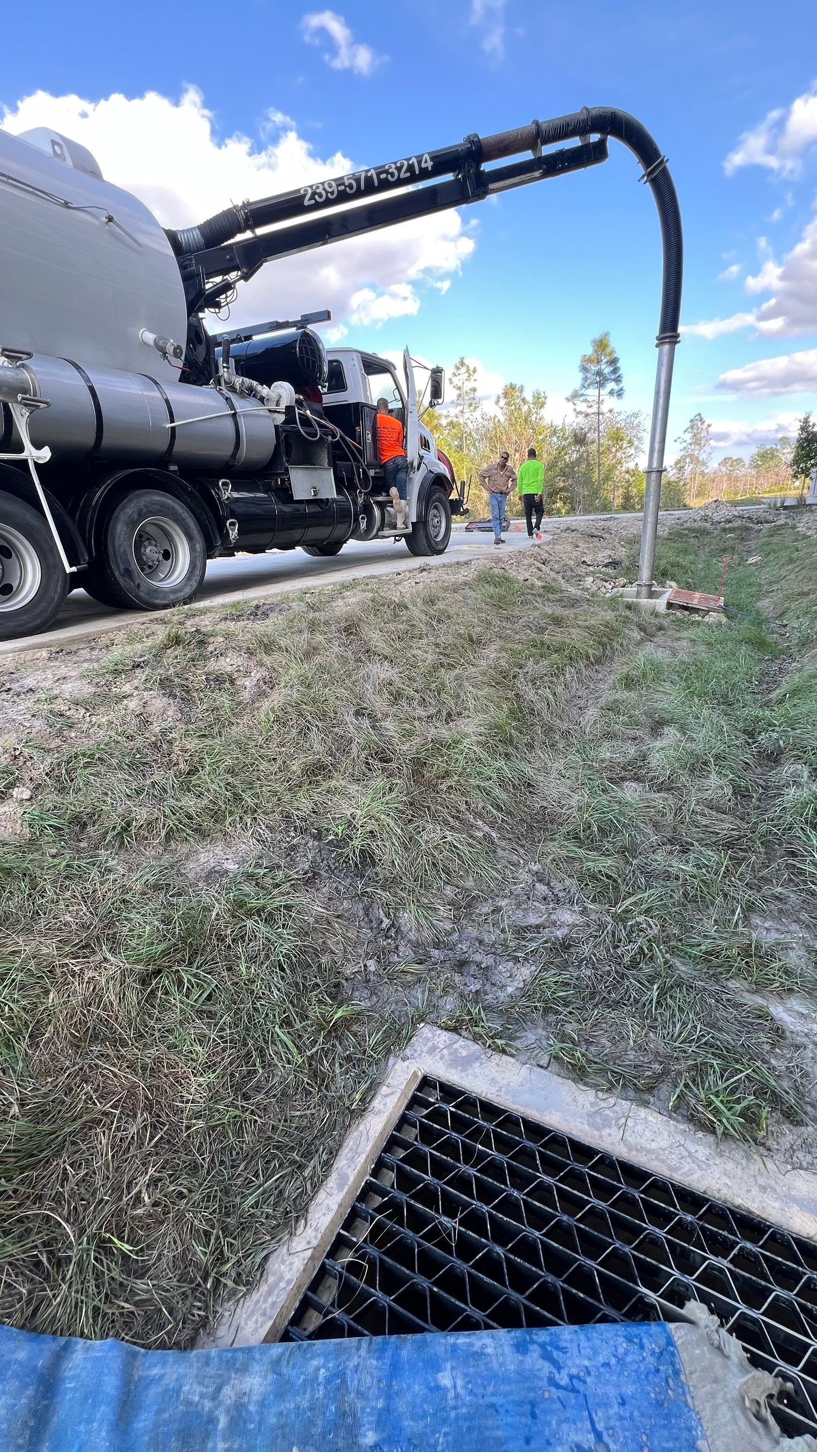 New Construction Stormwater Catch Basin Cleaning by APS Power & Water