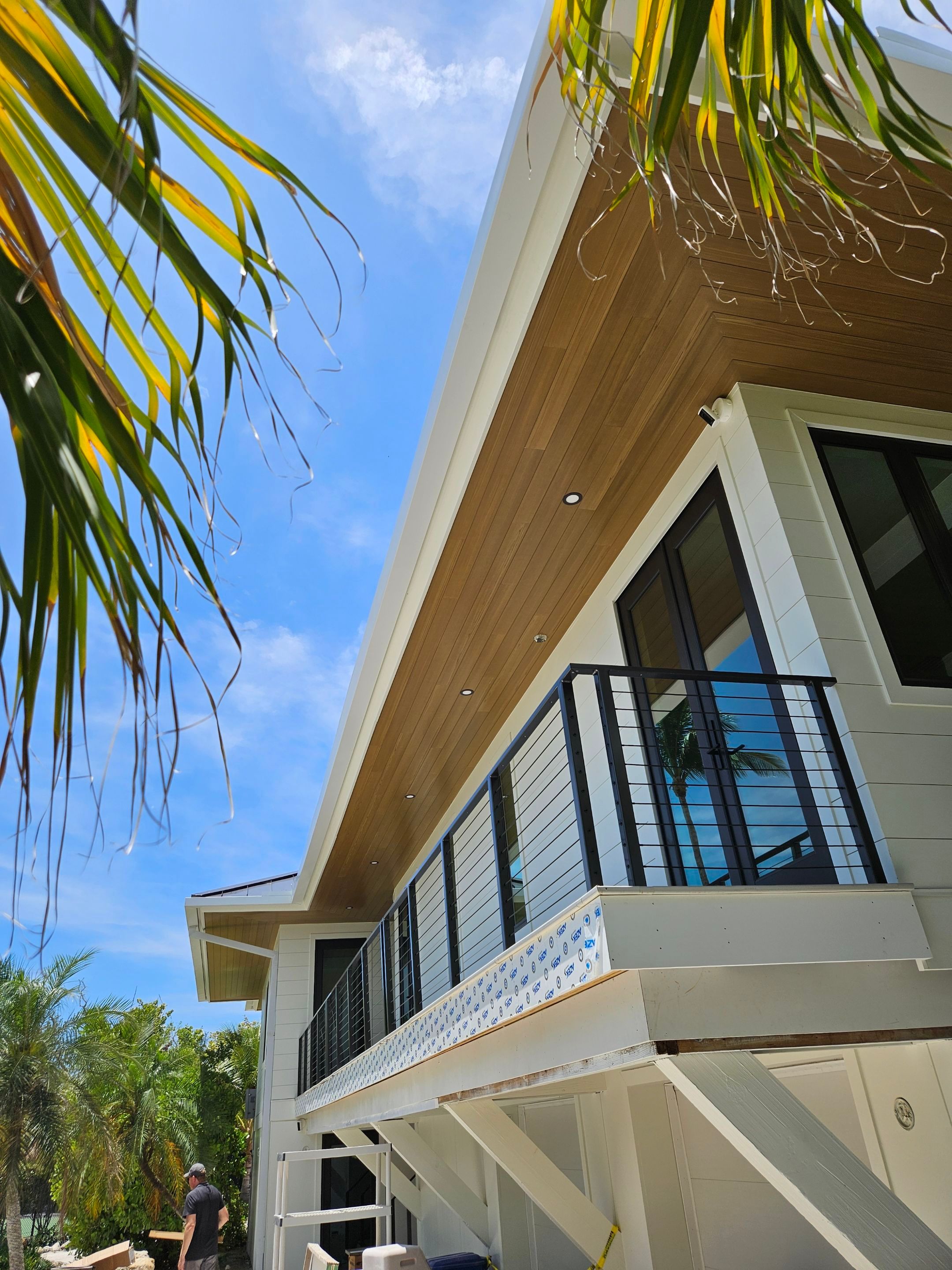 7-Inch Smooth Box Seamless Gutters using Seamless Gutters and Metal Fascia in Sanibel FL by Gutter Professors