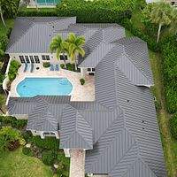 24ga 1.5" Mechanical Seam Dark Bronze by Total Roofing System The Metal Roof Experts