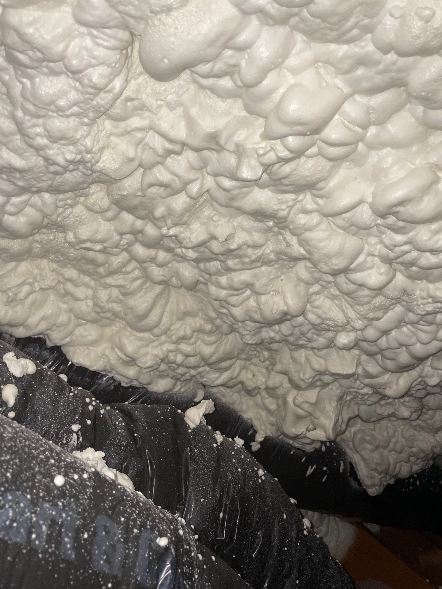Attic Insulation using open cell spray foam by NYS Foam & Energy