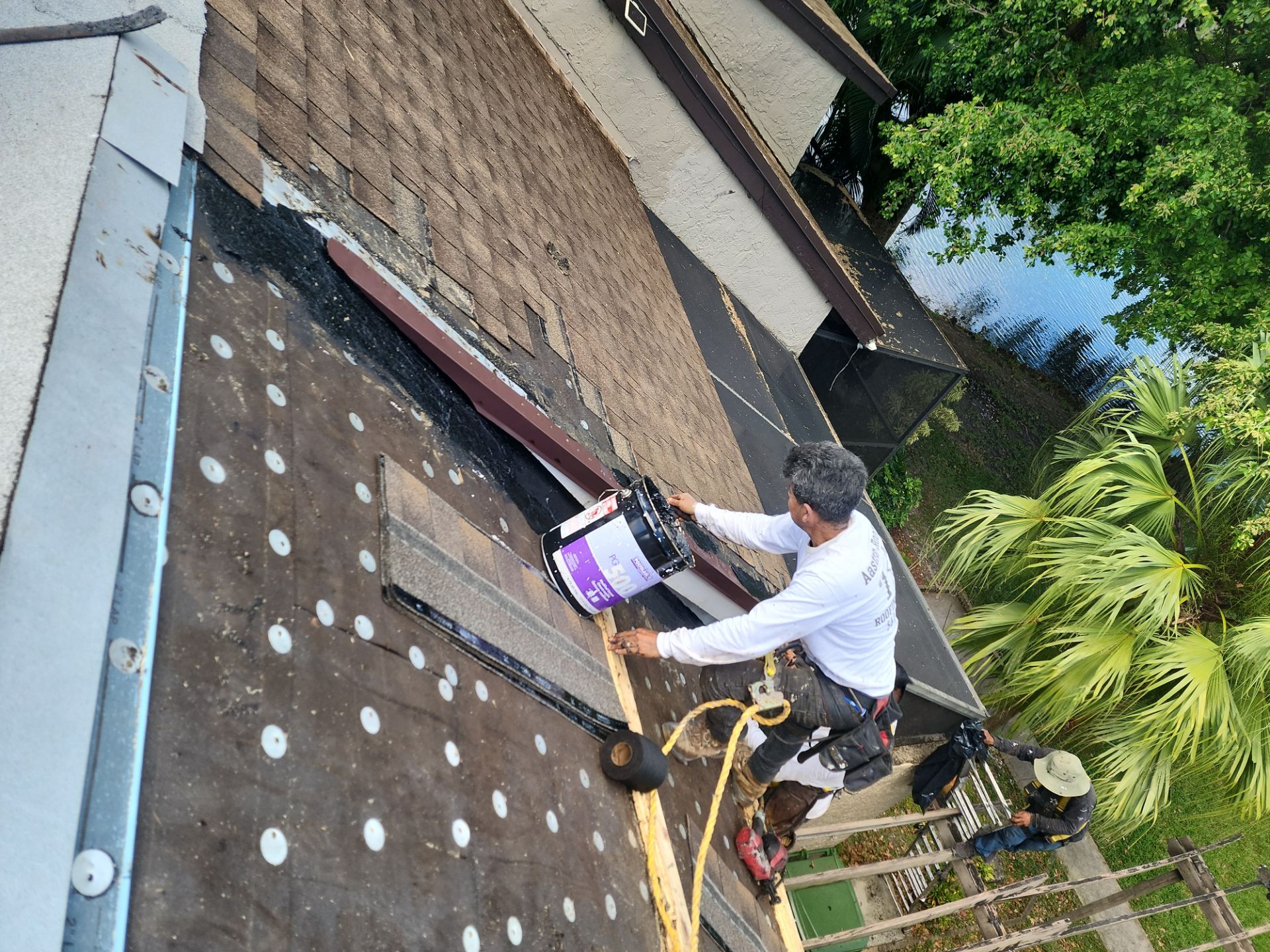 Shingle Roof Replacement and Wood Rot Repair in Pembroke Pines by Aastro Roofing