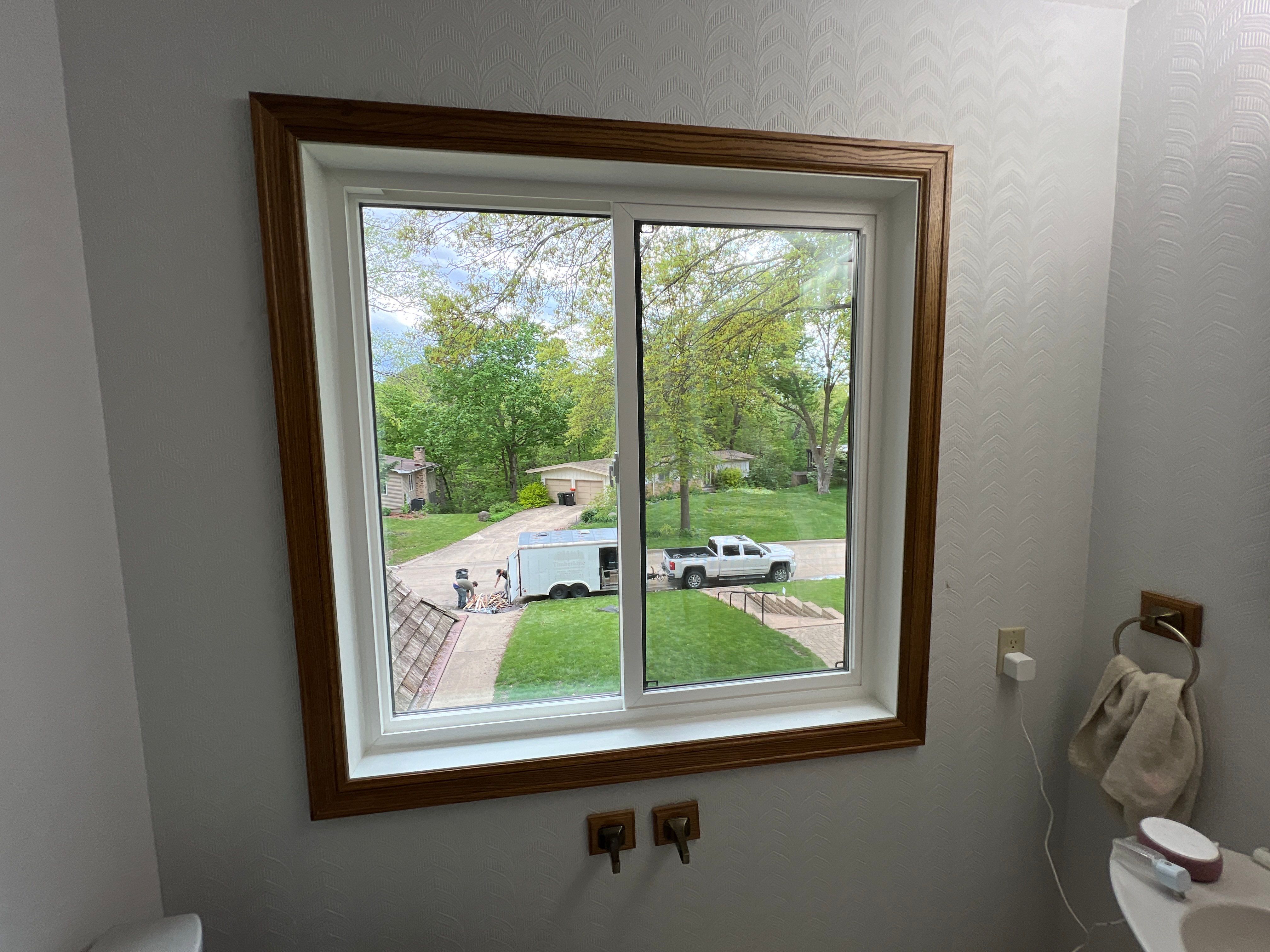 Window Installation using Pella 250 series vinyl window by United Windows and Siding LLC