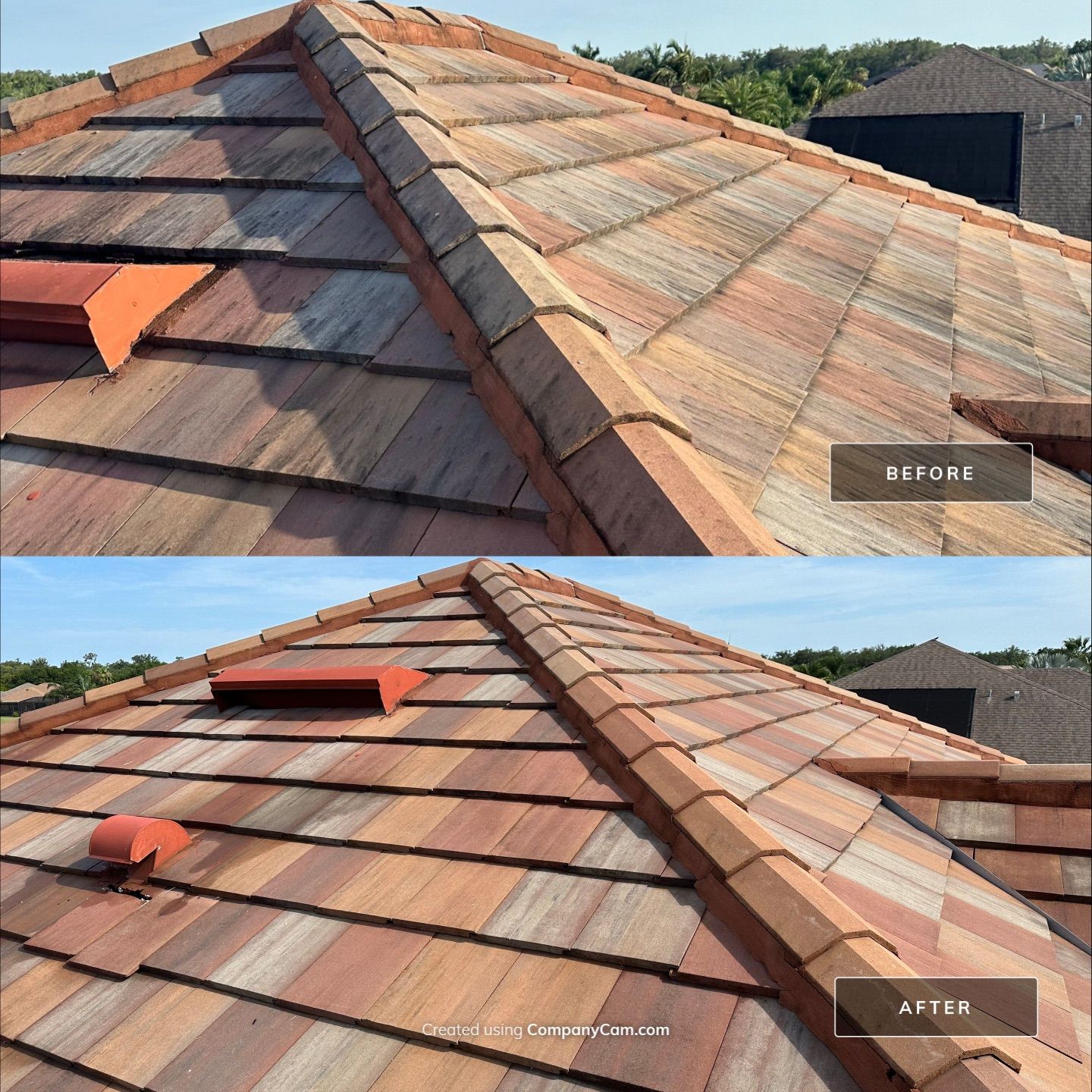 🏡 Tile Roof Cleaning – Gamble Creek Estates, Parrish, FL by Sunshine AquaWash