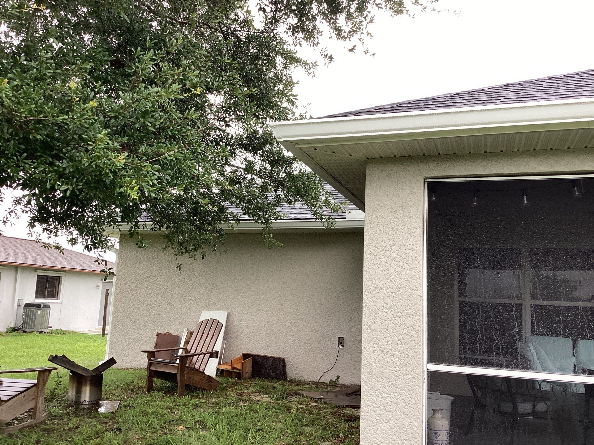 Seamless Gutters Project in Cape Coral Fl by Gutter Professors