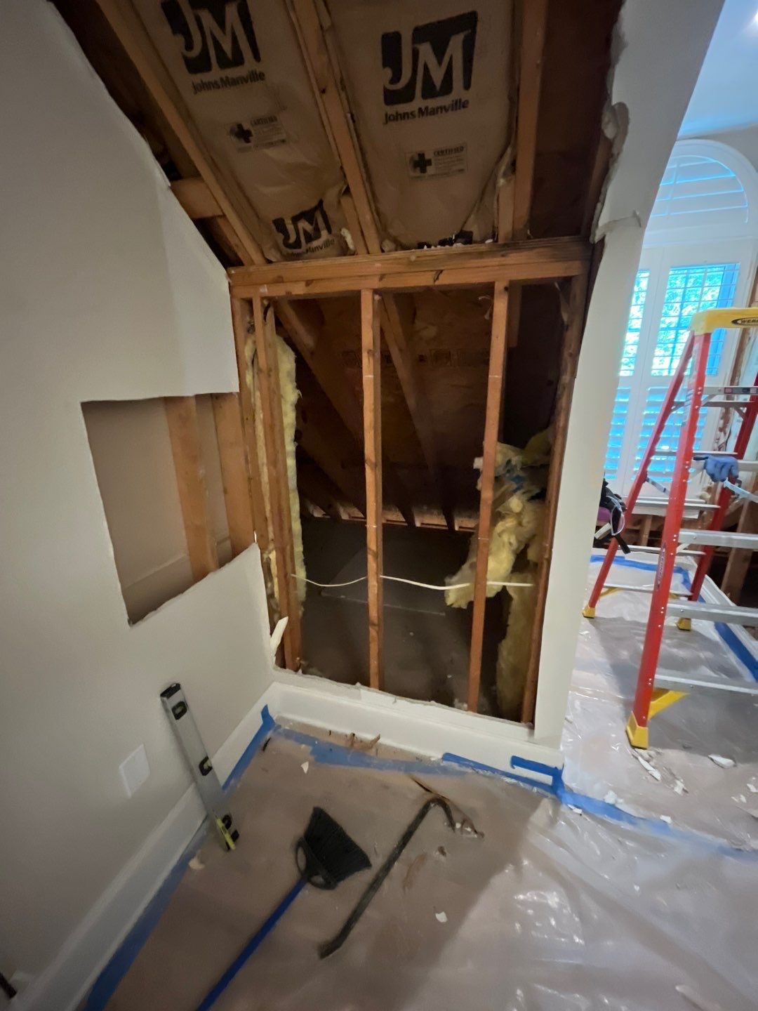 Bedroom mold remediation & Interior restoration by EAS Environmental, LLC.