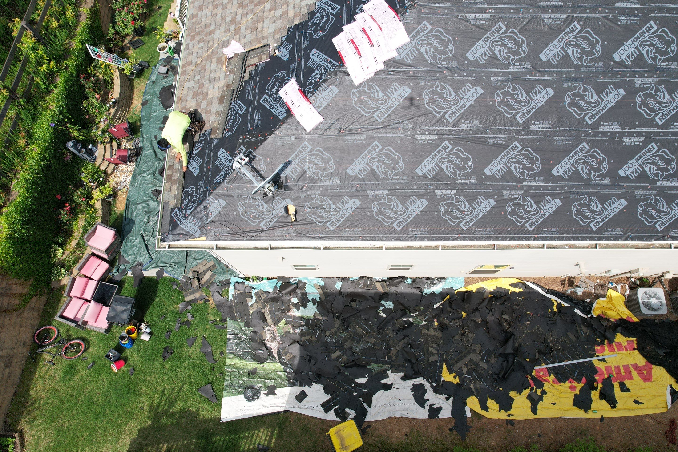 Residential Roofing Installation using Owens Corning by Inspector Roofing and Restoration