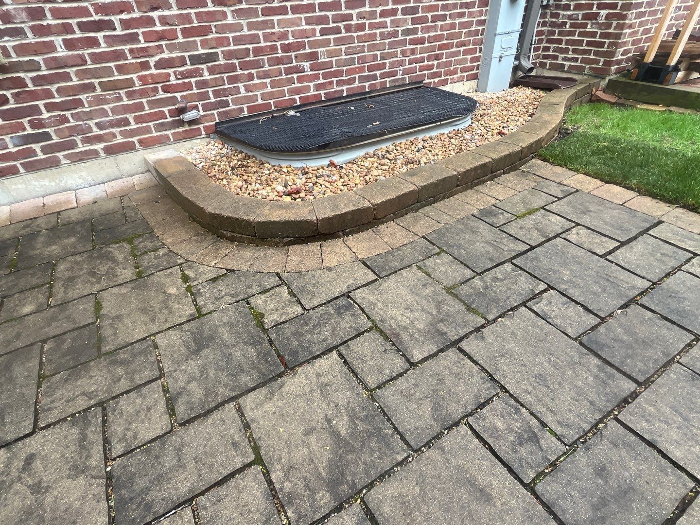 bluestone using Algaecide, soft wash soap by Northern Power Washing LLC.