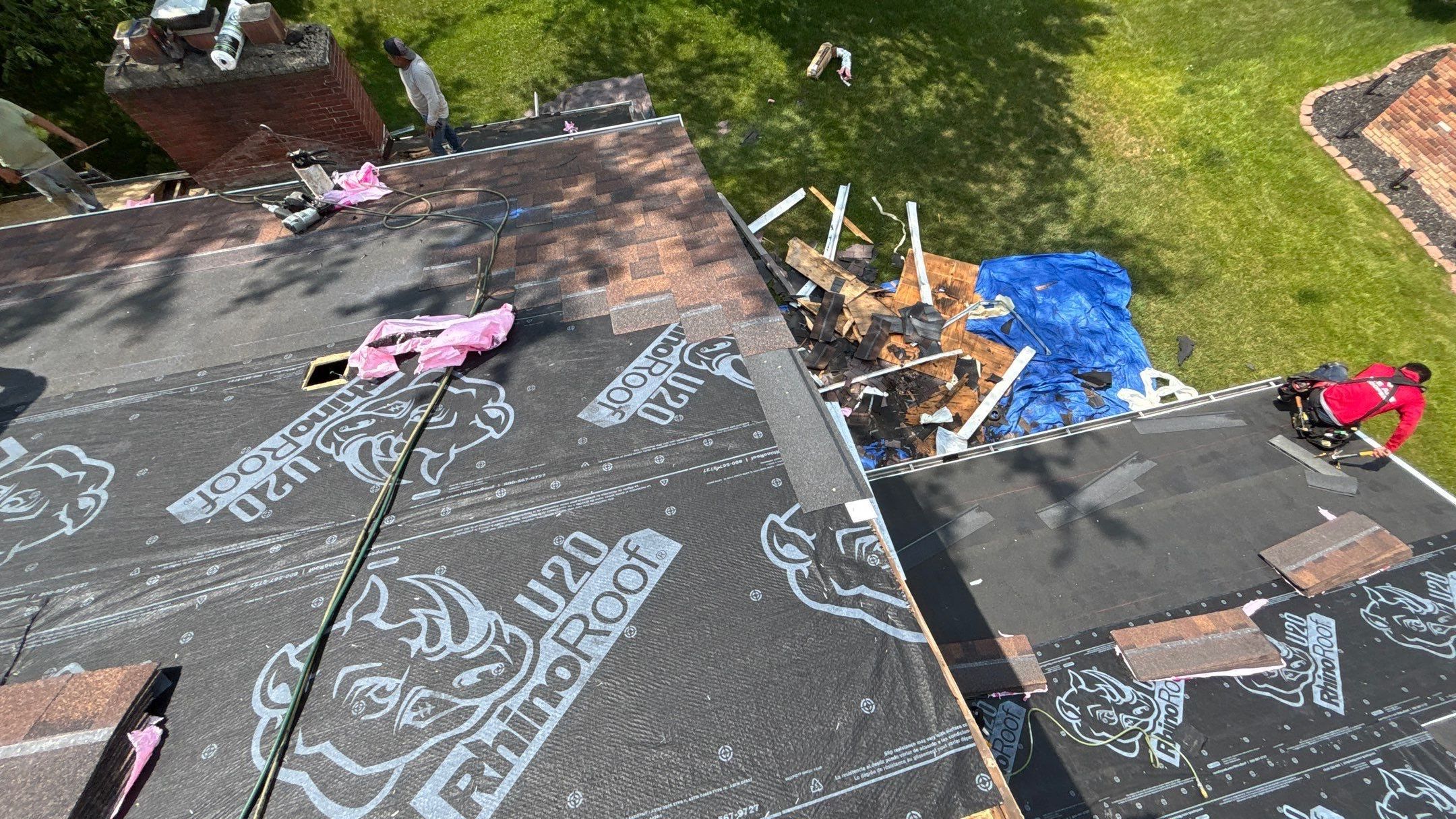 Roof Replacement using Owens Corning Brownwood by 180 Contractors
