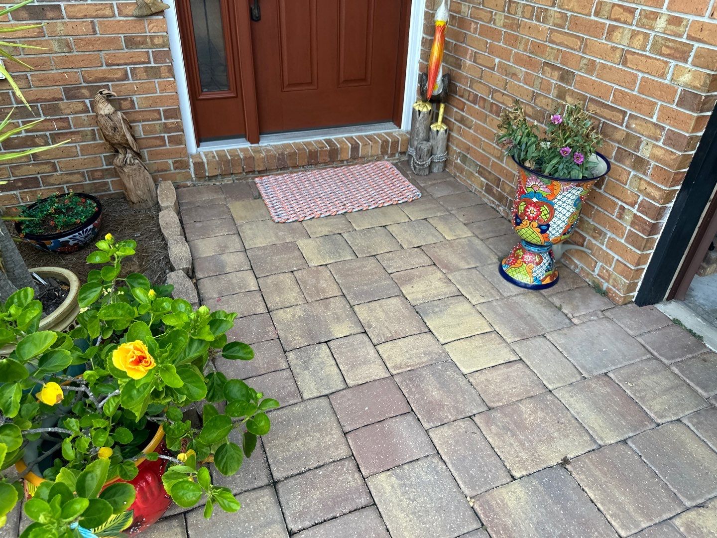 Paver Driveway and Patio using Concrete Sealant by DuraSeal