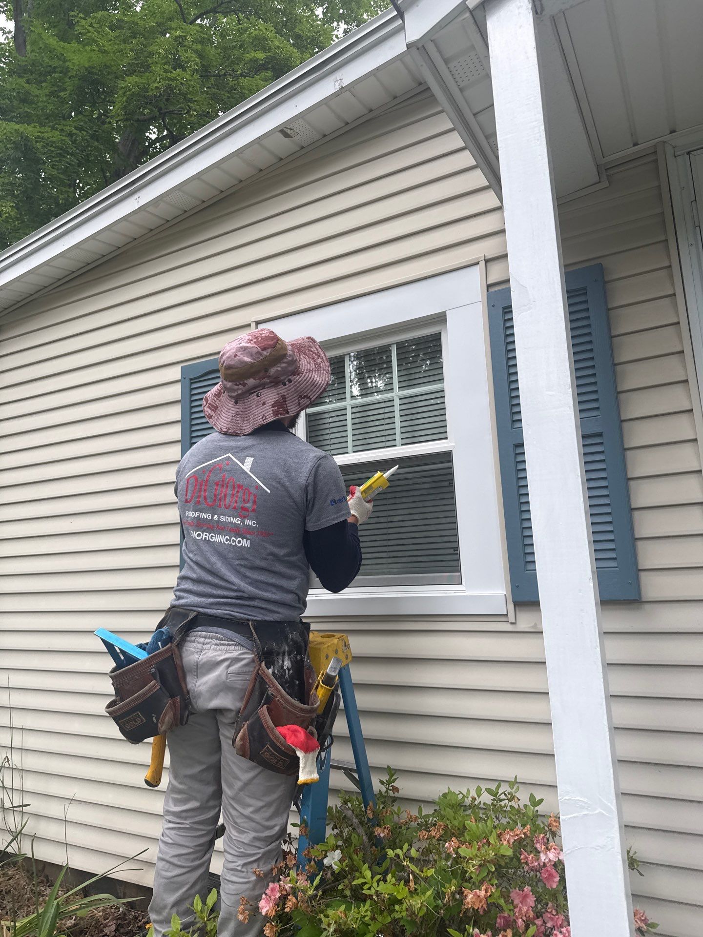 Infinity by Marvin Window Installation using Infinity By Marvin Double-Hung window by DiGiorgi Roofing and Siding Inc