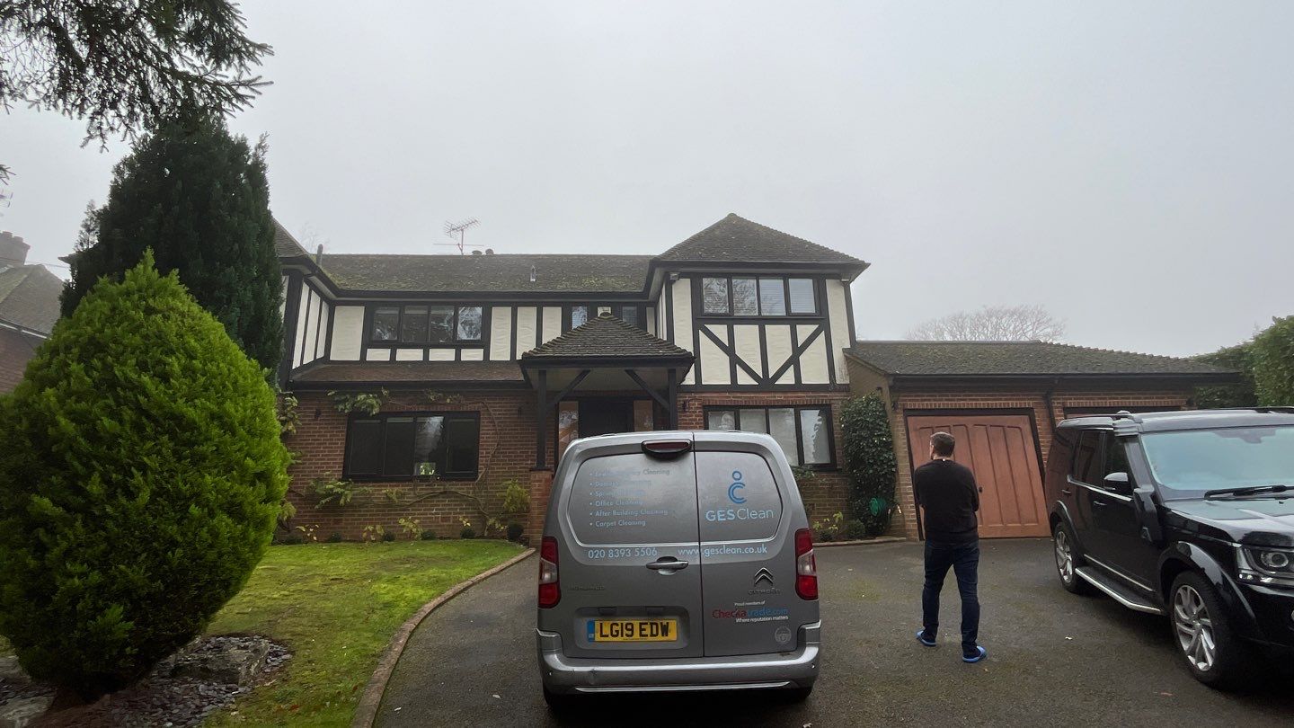 Roof Clean  - Moss Removal - Gutter Clean using Honda 15lpm Low Pressure Washing Machine by Ges Exterior Cleaning ltd