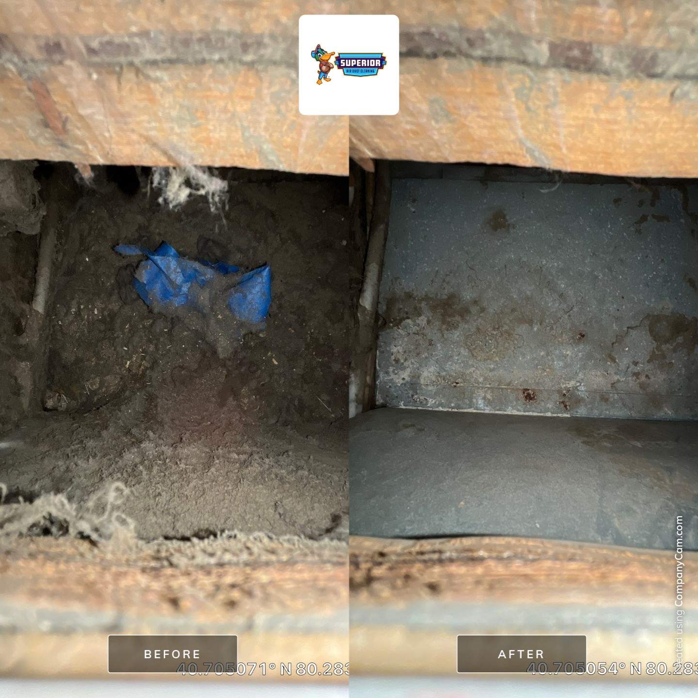 Air Duct Cleaning With a Vacuum Truck in Rochester, PA by Superior Air Duct Cleaning