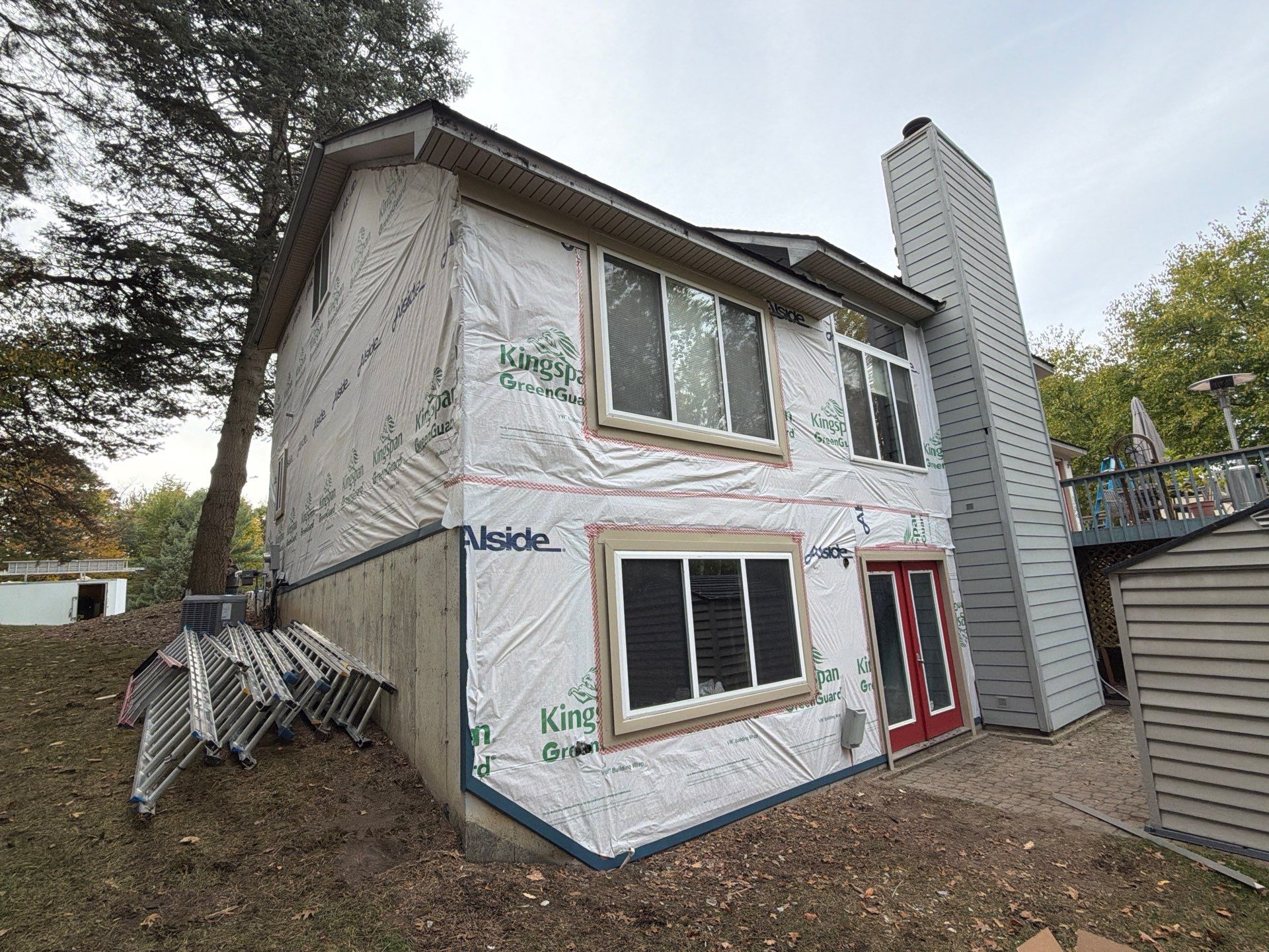 Siding Replacement using Ascend Laguna Blue by 180 Contractors