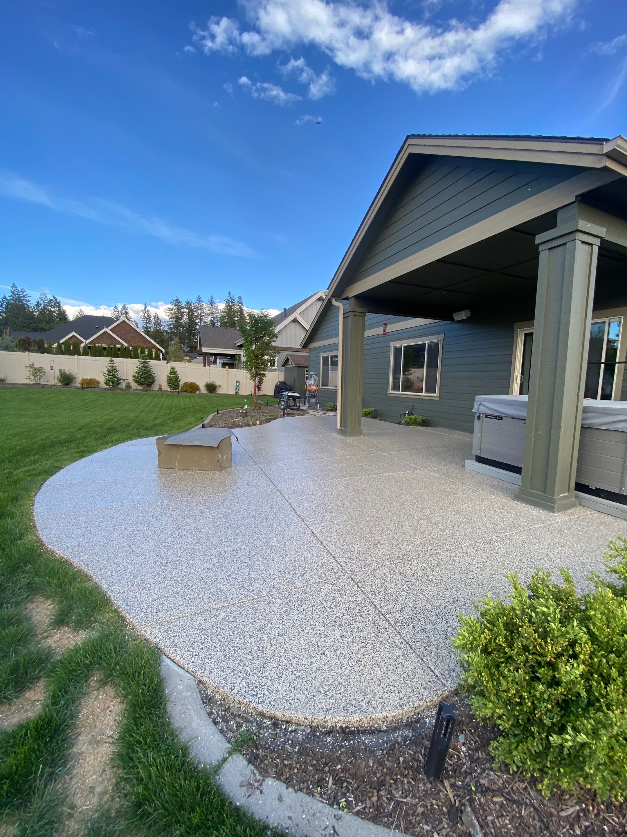 Patio and Walkway using Cordwood Colorway by Croc Coatings, LLC