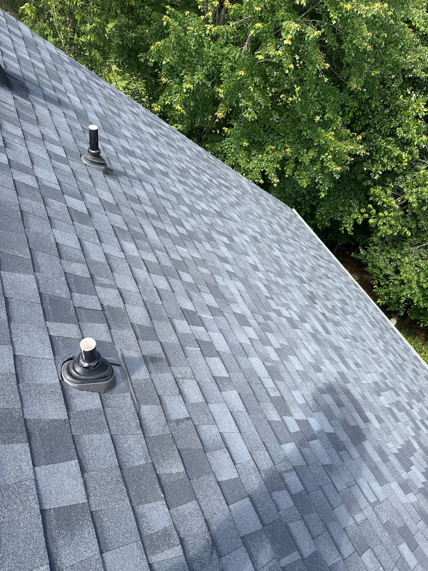 Reston Roof Replacement with CertainTeed Landmark PRO in Max Def Moire Black by RM Banning, Inc.