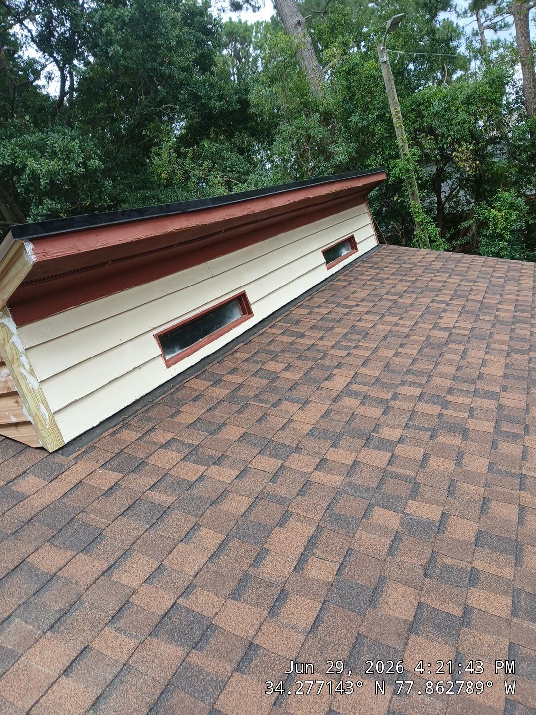 Hand-Nailed FORTIFIED Roof Replacement in Wilmington, NC with CertainTeed Landmark PRO Burnt Sienna by RGR Construction and Roofing, LLC