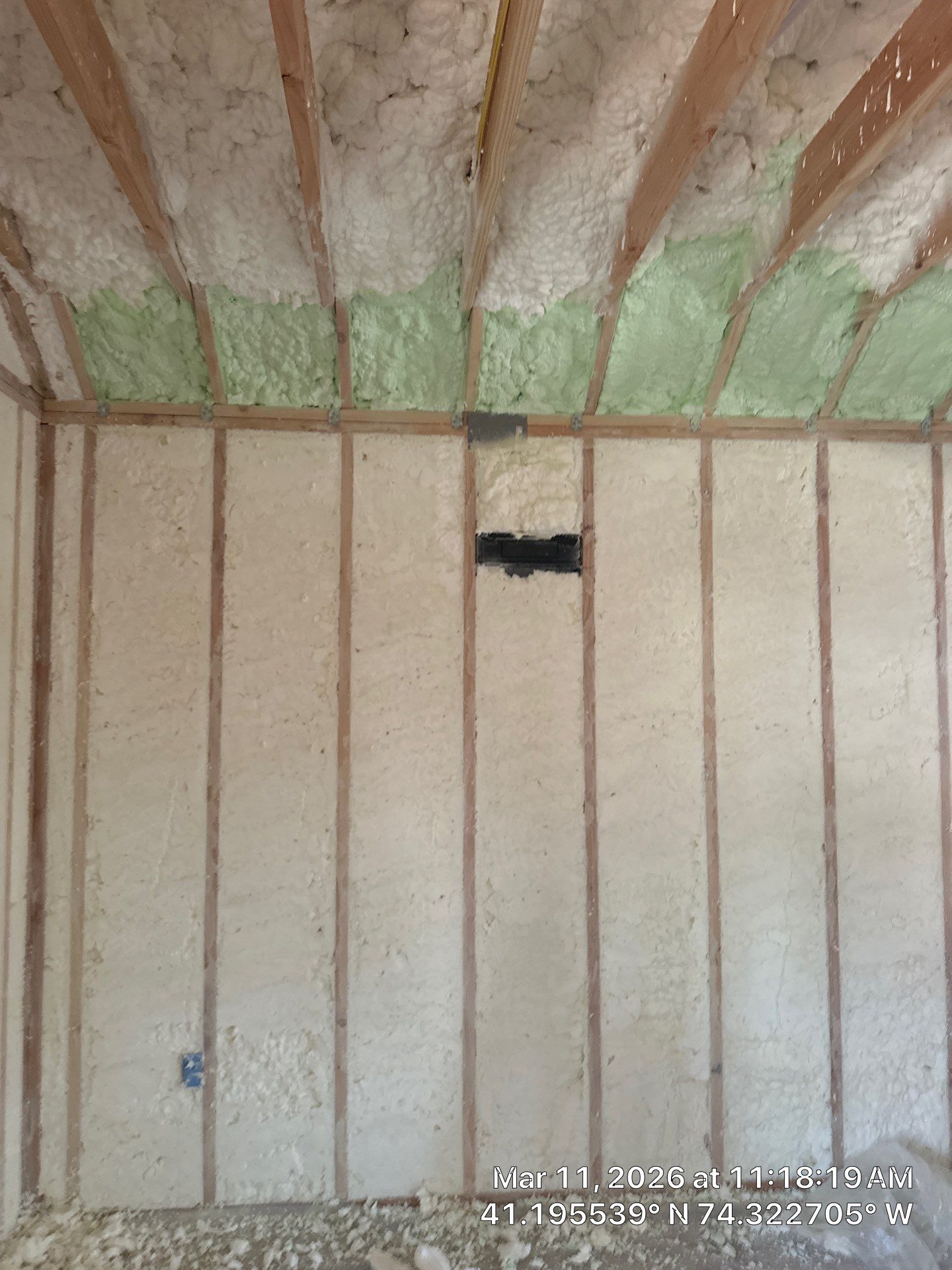 Basement Ceiling using Closed Cell Spray Foam by NYS Foam & Energy