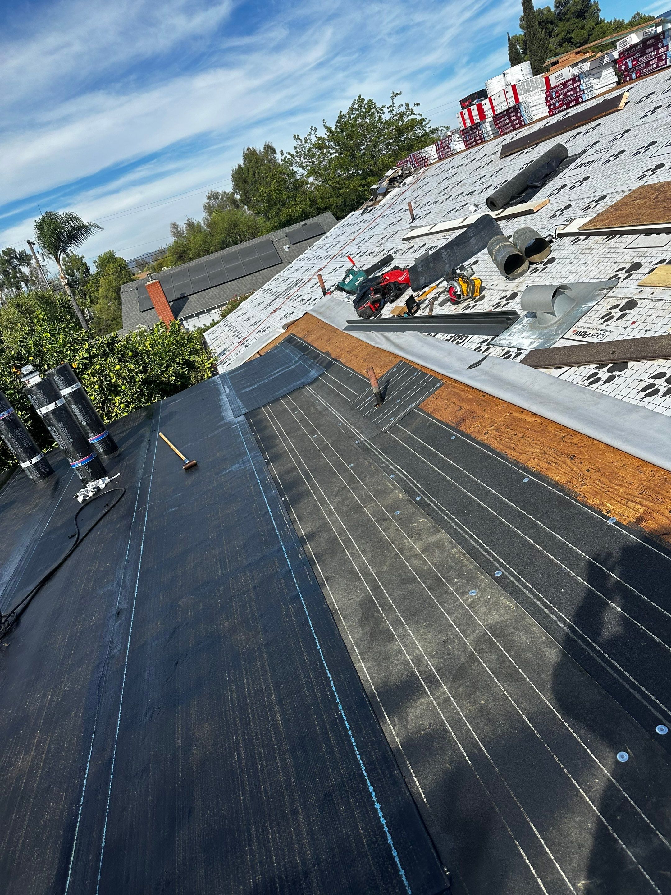 GAF Timberline Asphalt Shingle Roof Replacement in Ramona by Reliable Roofing San Diego Inc.