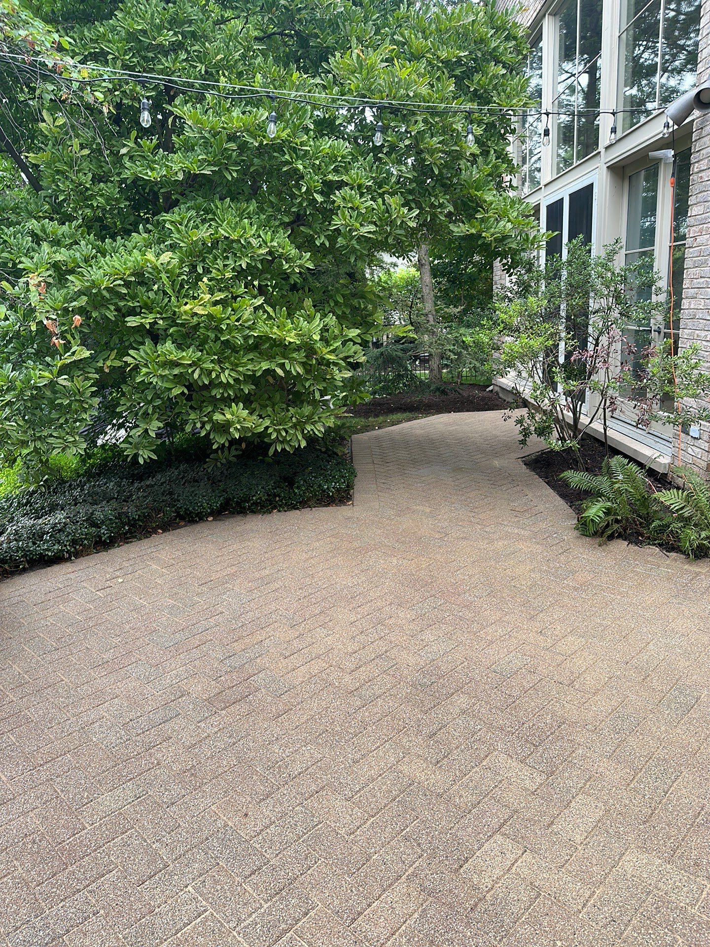 Brick paver clean, sand and seal.  using Polysweep polymeric sand by Northern Power Washing LLC.