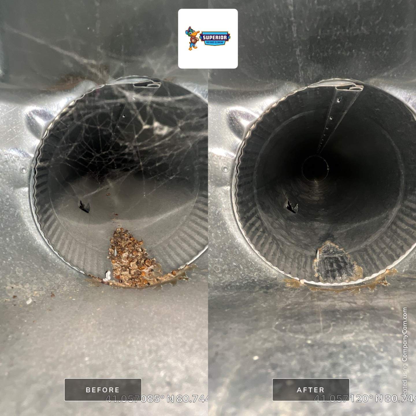 Air Duct Cleaning With a Vacuum Truck in Canfield, OH by Superior Air Duct Cleaning