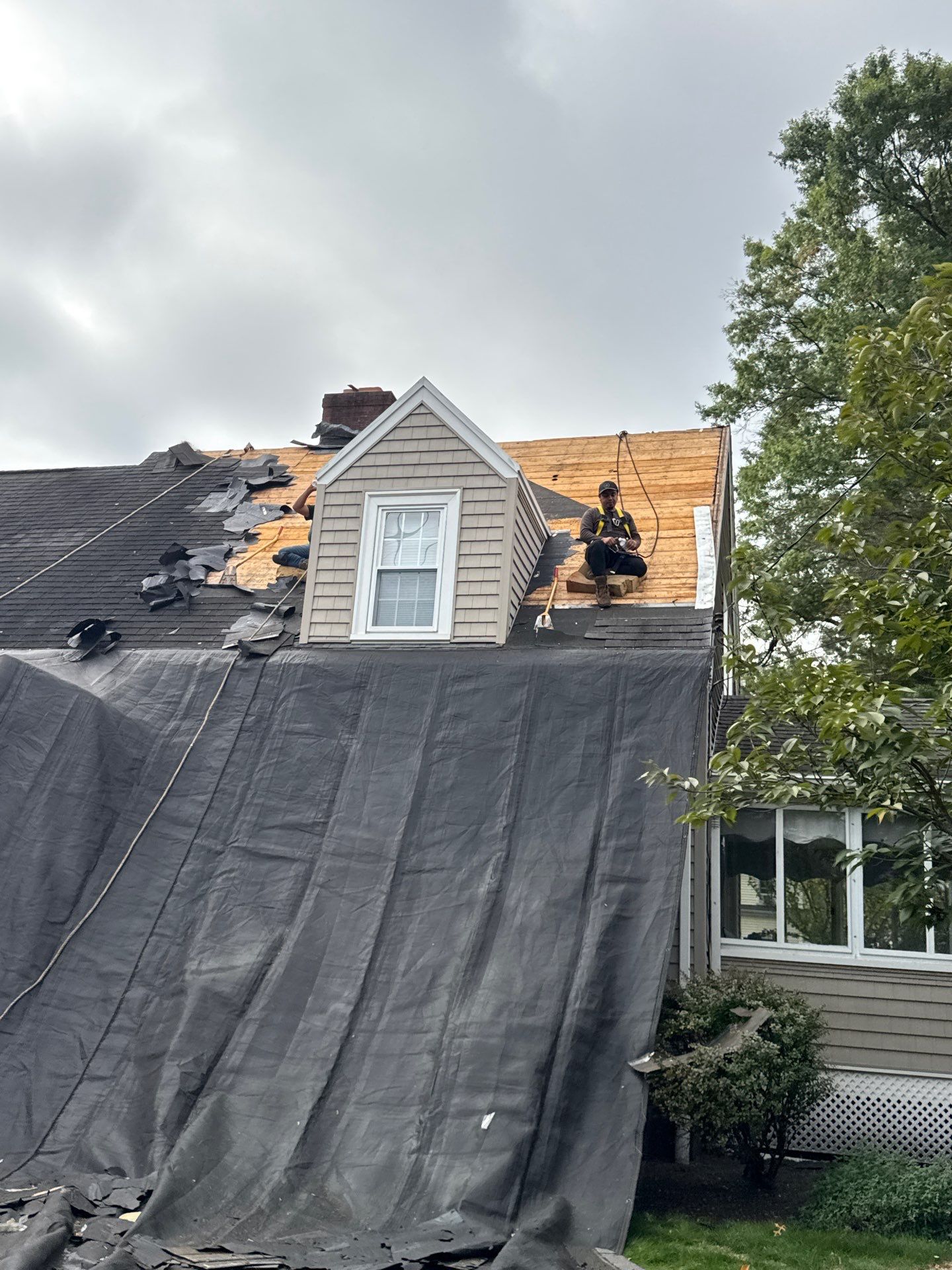 Front Roof Replacement & Roof Cleaning | Waltham, MA by Mighty Dog Roofing of Greater Middlesex County