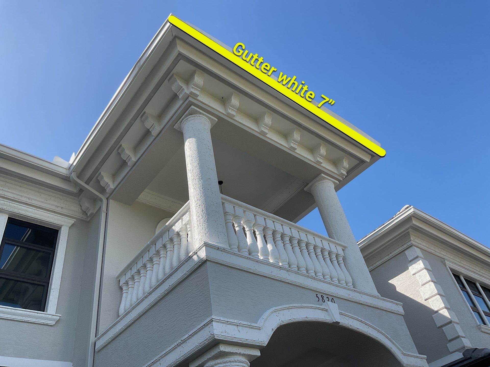 7-Inch Seamless Gutters for Heavy Rainfall in Cape Coral FL by Gutter Professors