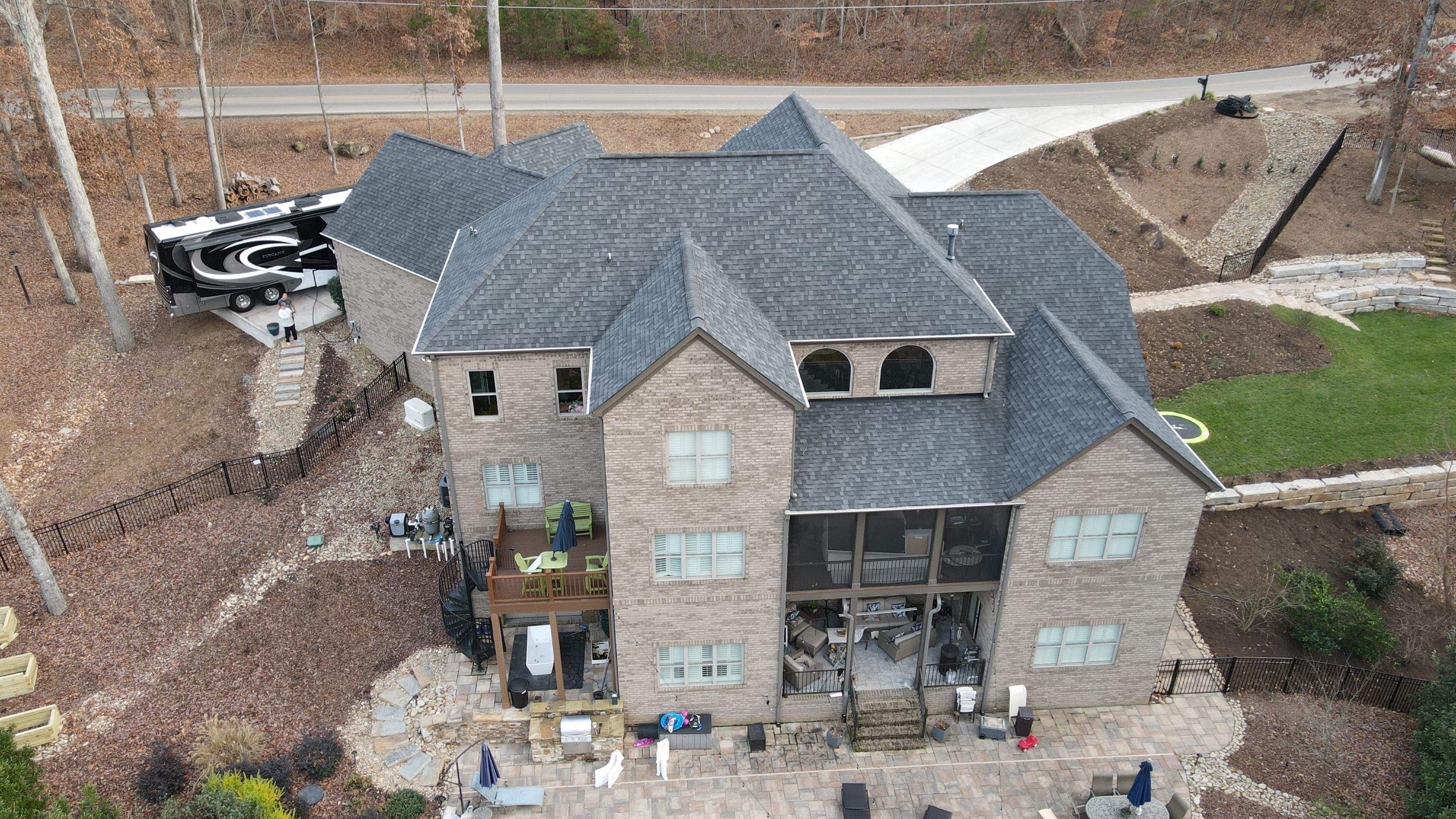 Residential Roofing Installation using TAMKO Titan XT Rustic Black by RISE Roofing & Restoration, LLC