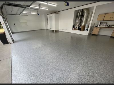 Garage Transformation using Slate Stone