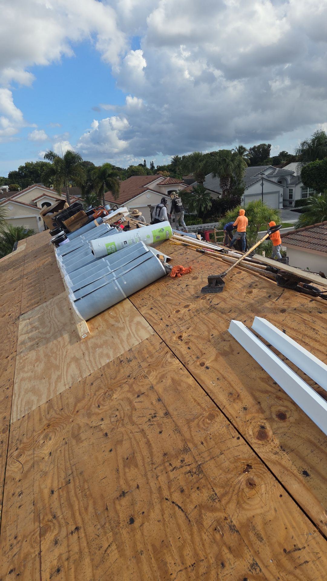 Residential Concrete Tile Roof Replacement and Fascia Repair in Boca Raton by Aastro Roofing