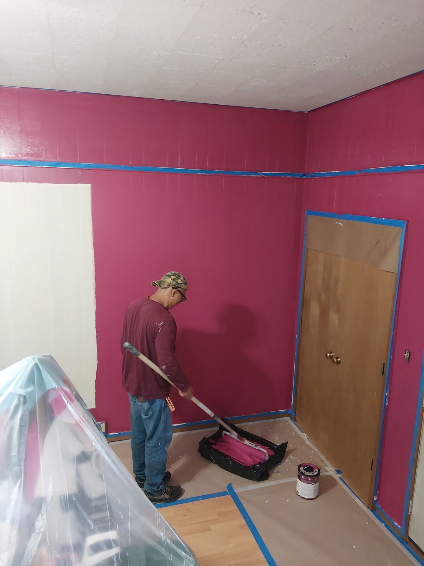 Interior Transformation: Refreshing Wood Paneling by Legendary Services Company LLC.