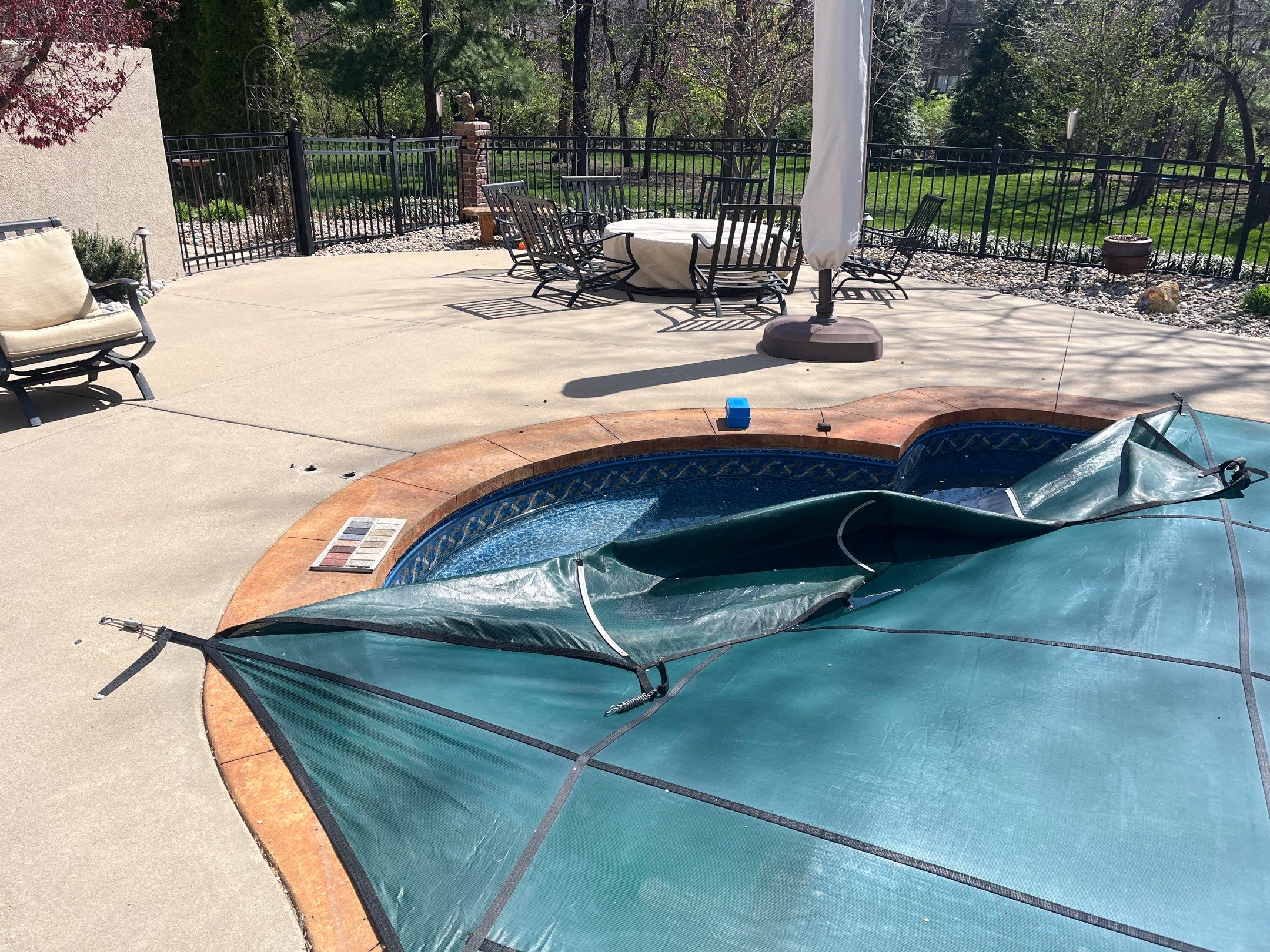 Pool Deck & Patio Resurface - Overland Park, KS by Big Red Decorative Concrete, LLC