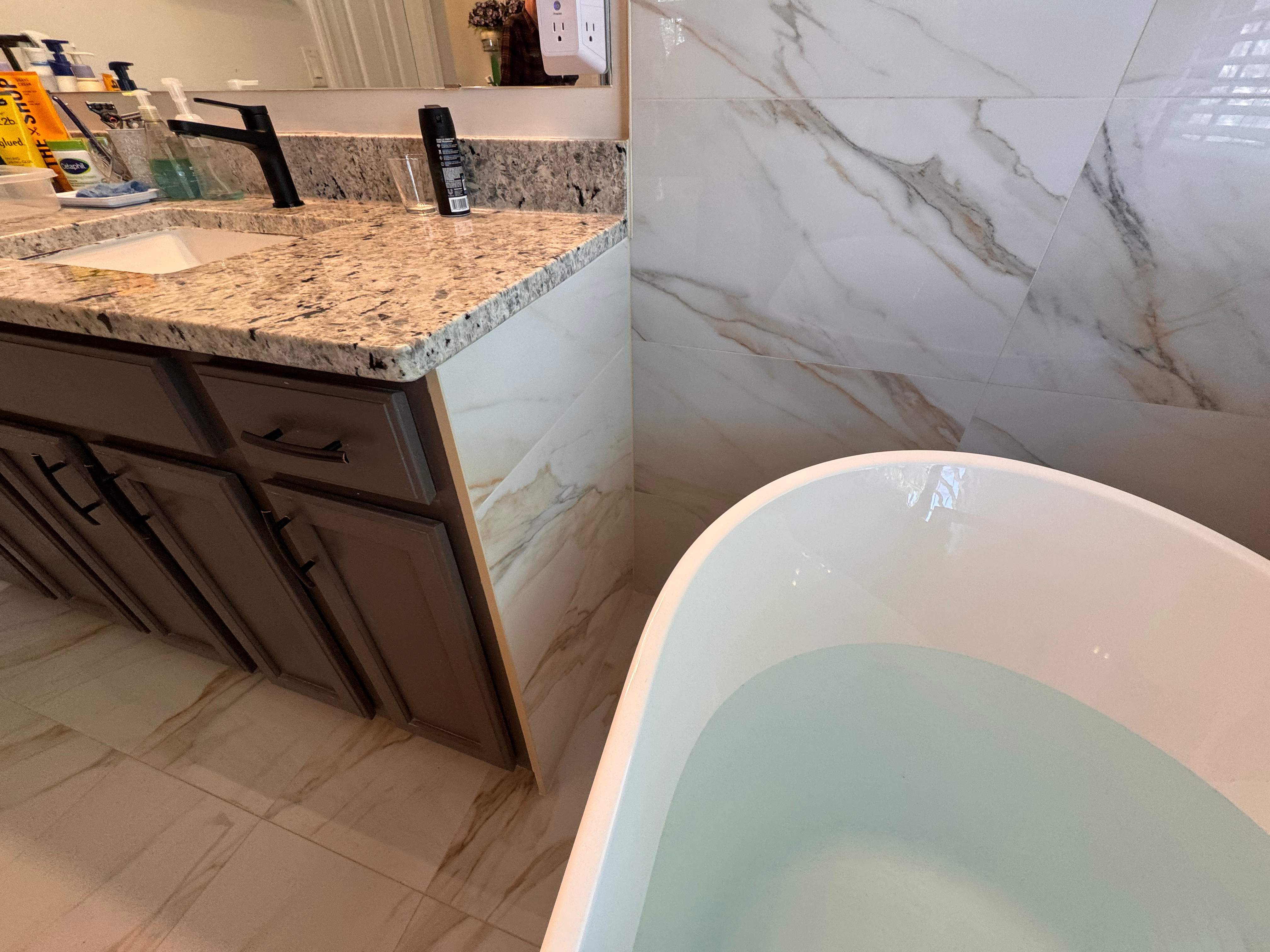 Master bathroom renovation by Prudencio