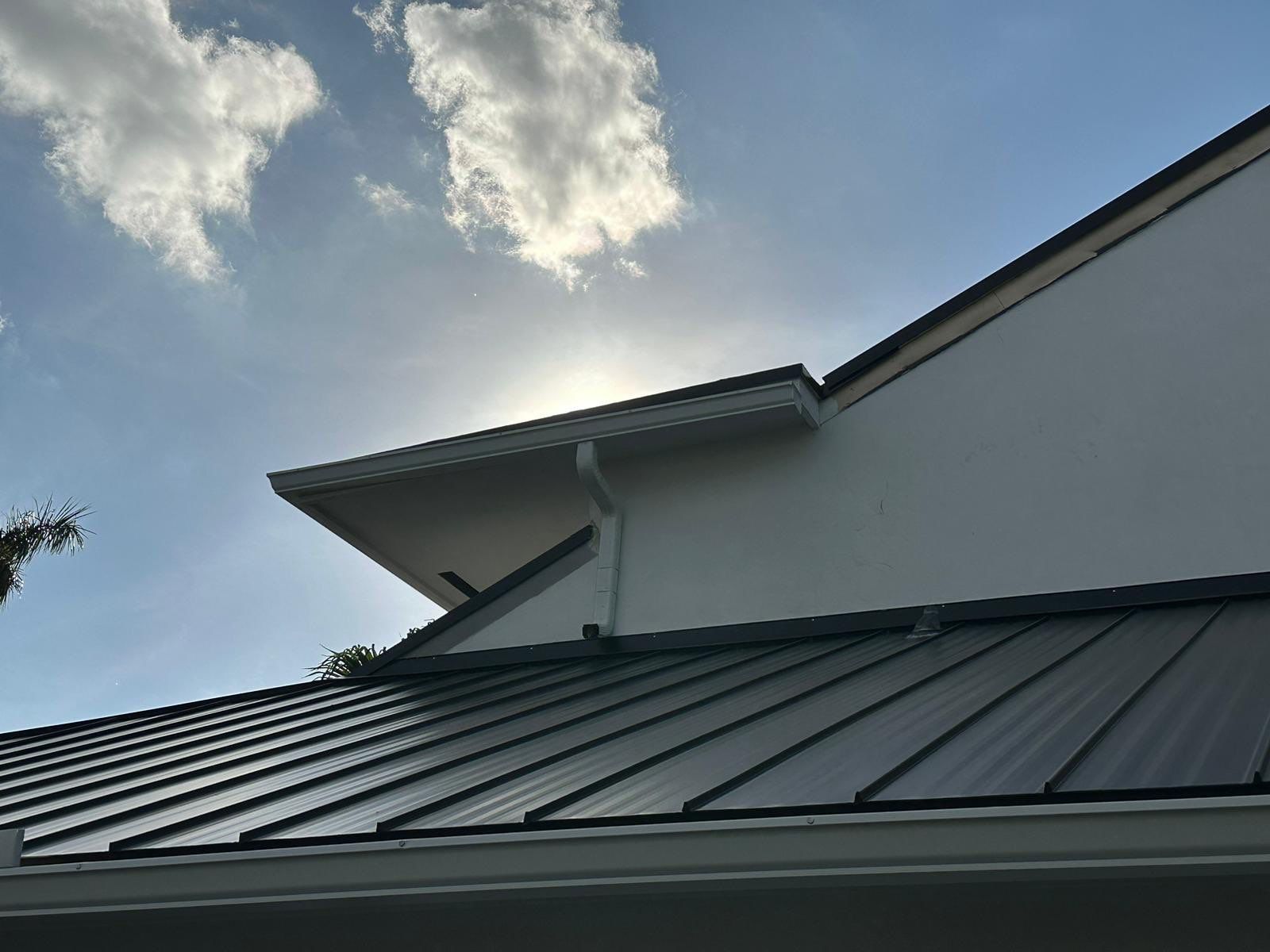 Residential Roofing Installation using 1" Nail strip metal roof by BLUES BROTHERS ROOFING